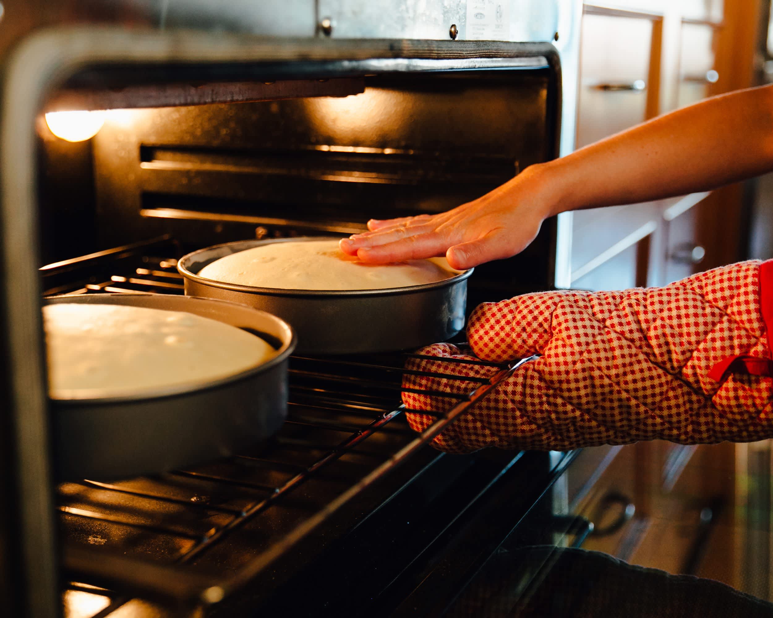 Baking Cake In Oven