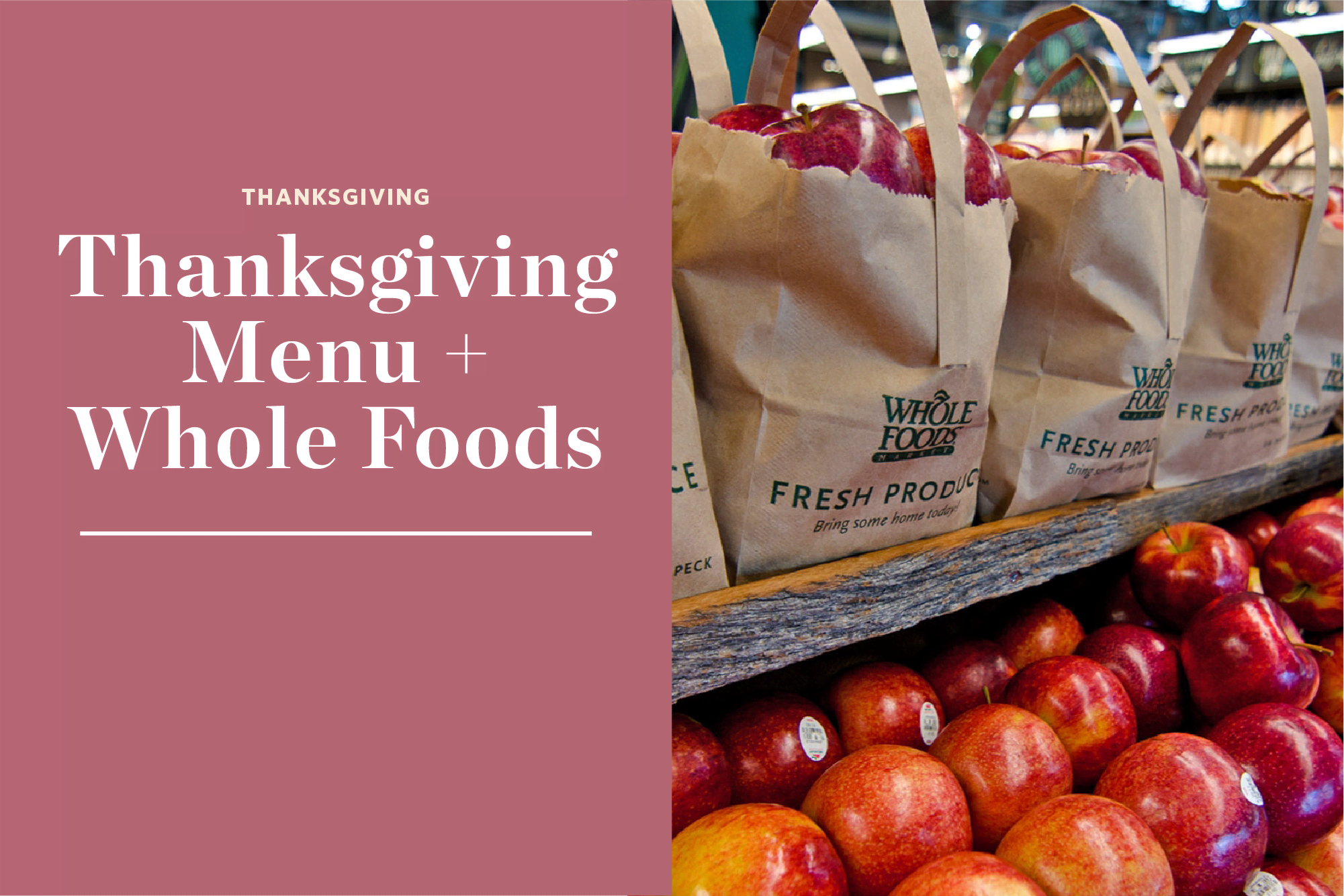 is offering same-day delivery for Whole Foods groceries on  Thanksgiving