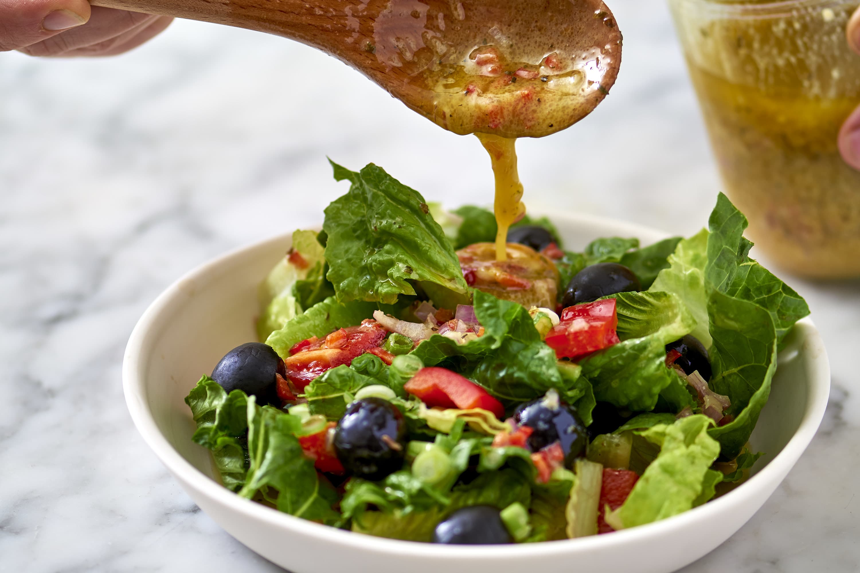 Big Italian Salad with Homemade Italian Dressing - Once Upon a Chef