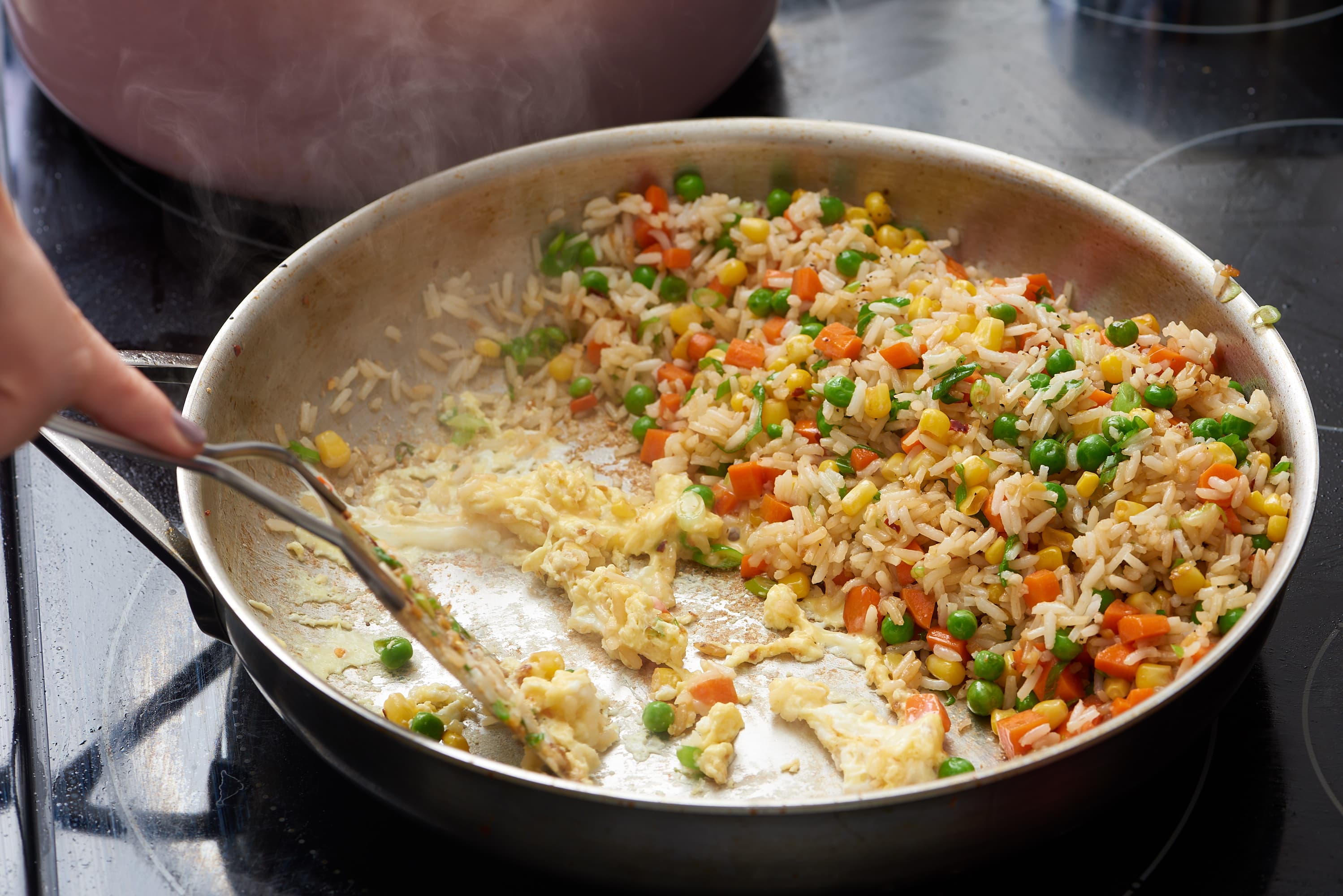 Chicken and Fried Rice in the OXO : r/carbonsteel