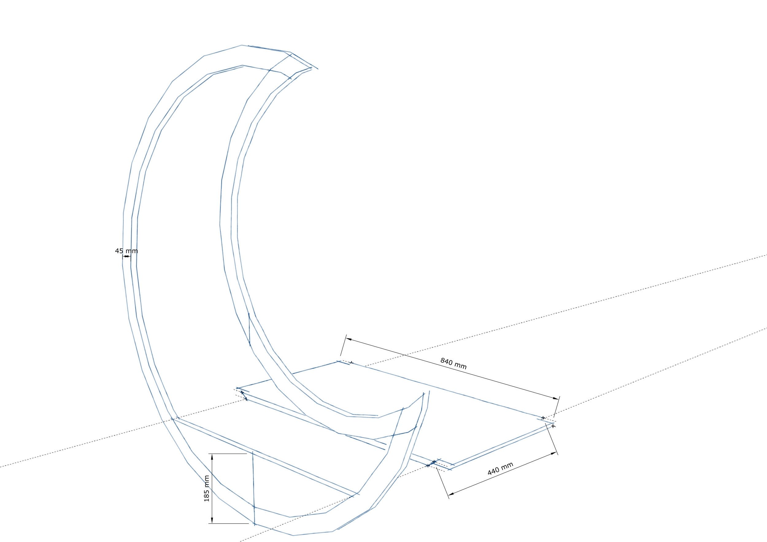 Crescent moon shaped sales bassinet plans