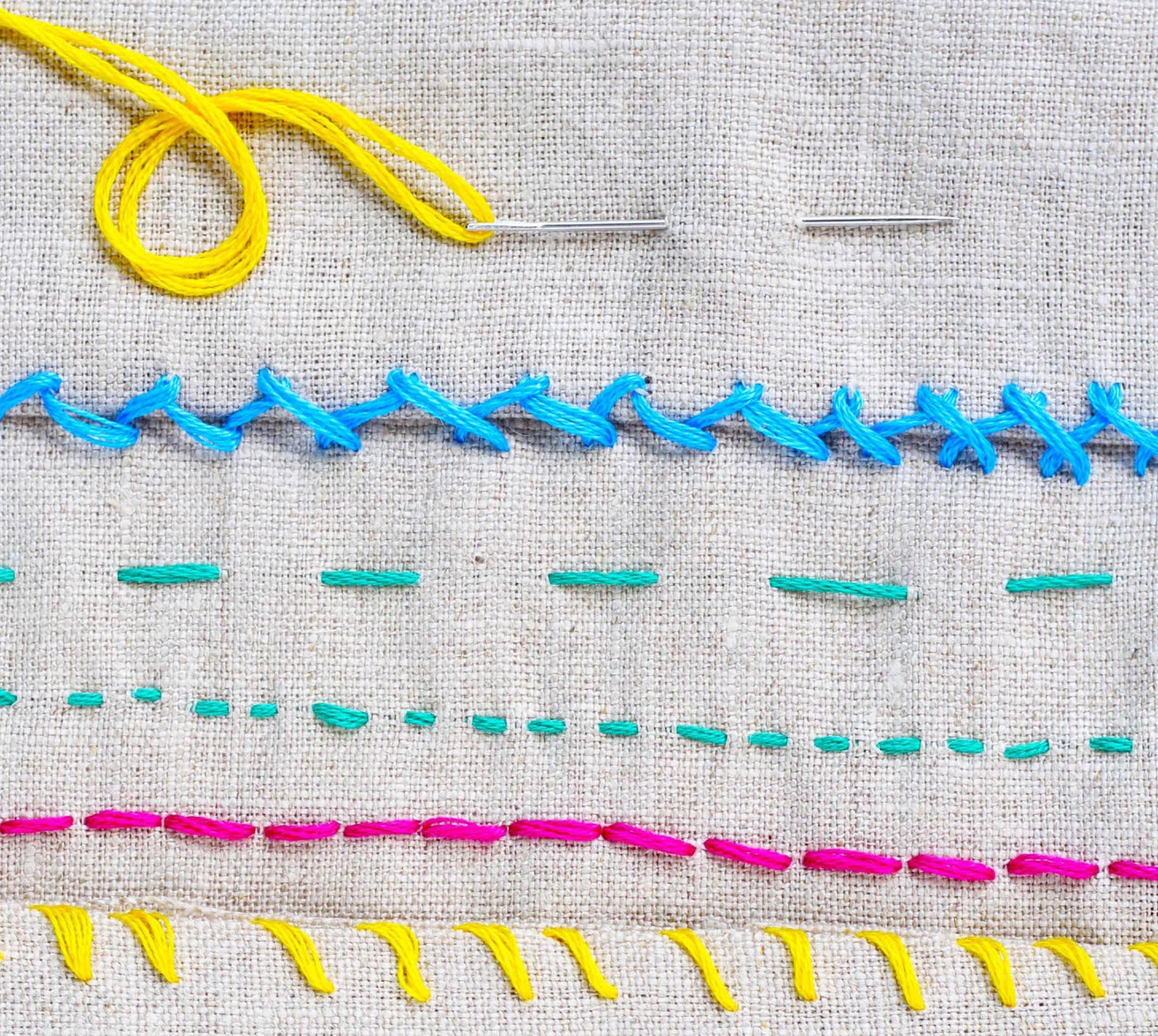 How to Sew Basic Stitches: 6 Stitch Photo Tutorials