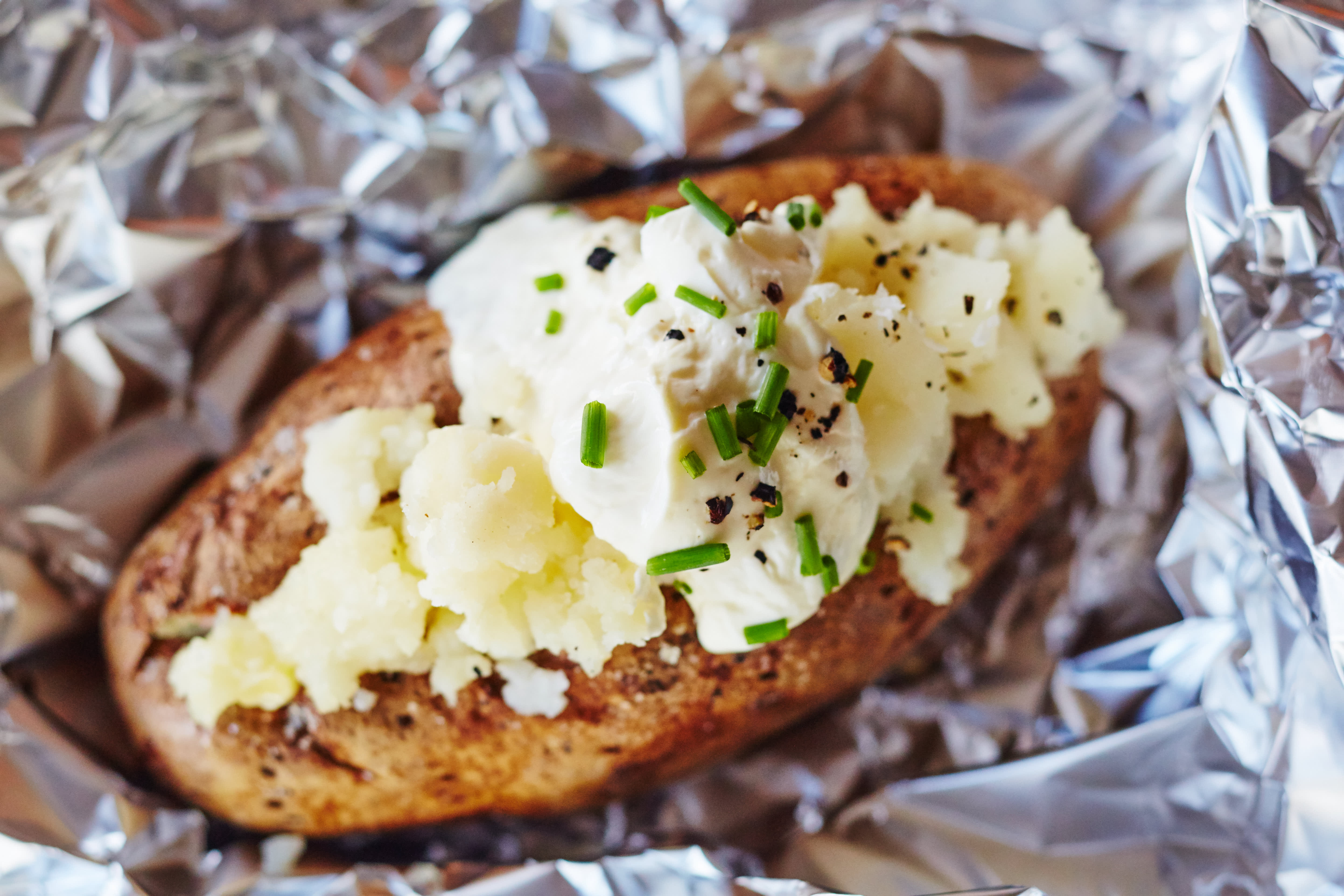 How To Bake Potato In Foil Two Other Easy Baked Potato Methods Kitchn