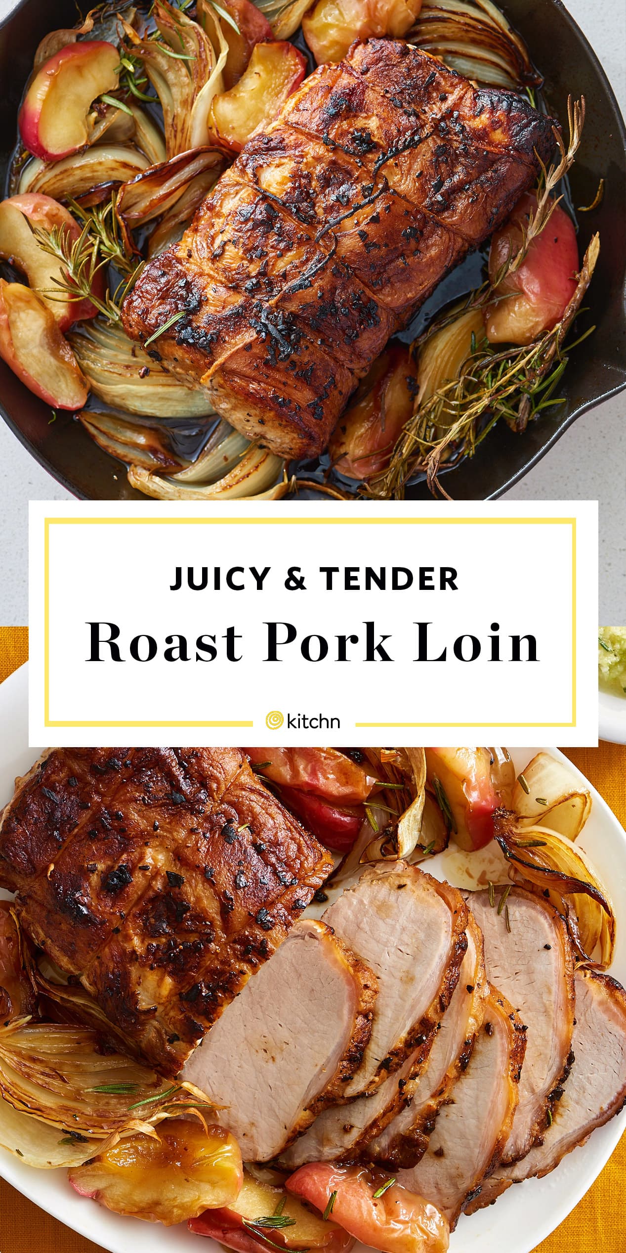 How To Make A Juicy Pork Roast With Apples And Onions Kitchn