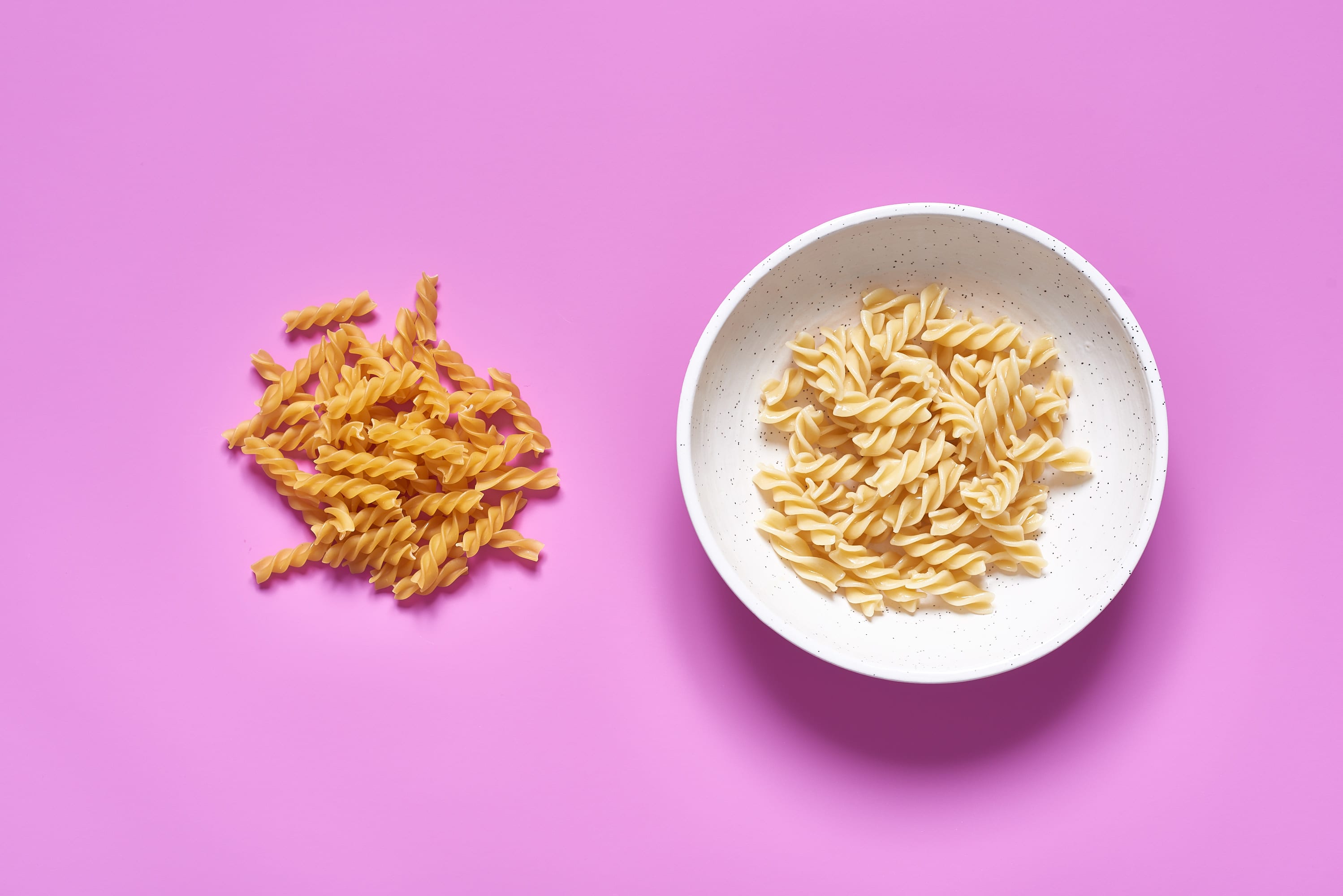 What One Serving Of Different Shapes Of Uncooked Pasta Looks Like Kitchn