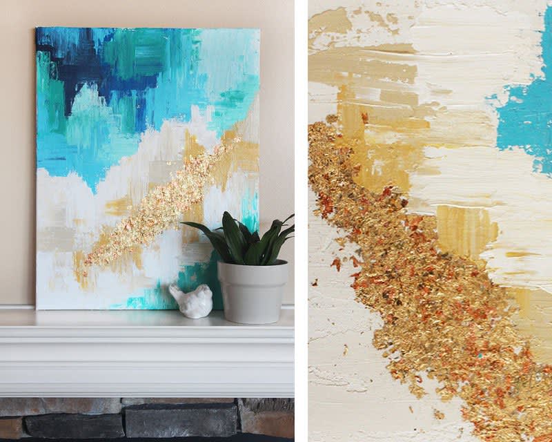 Canvas Painting Ideas and DIY Abstract Art