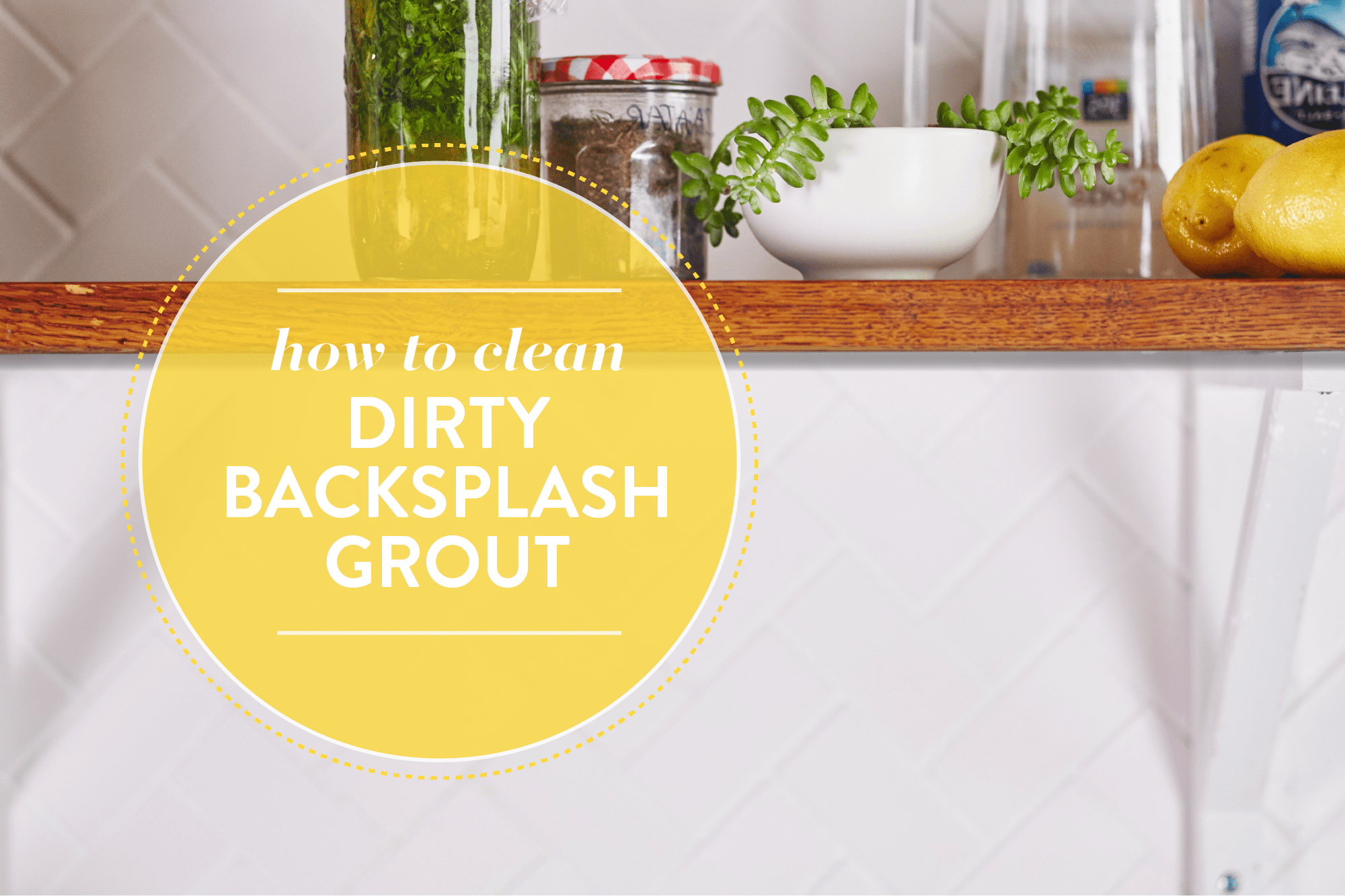 How to Clean Grout  Two Ingredient DIY Grout Cleaner - Lemons