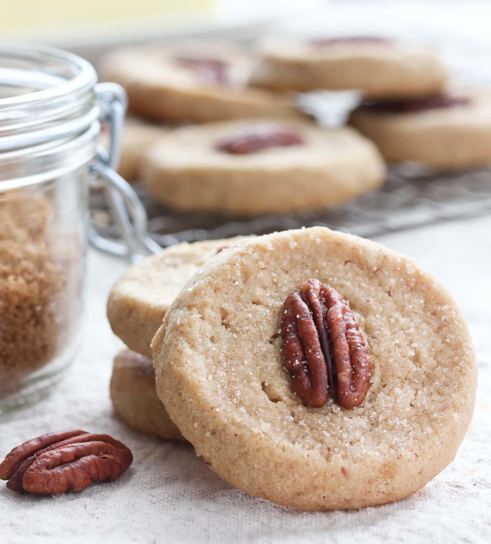 Salted Butter-Pecan Shortbread Cookies Recipe