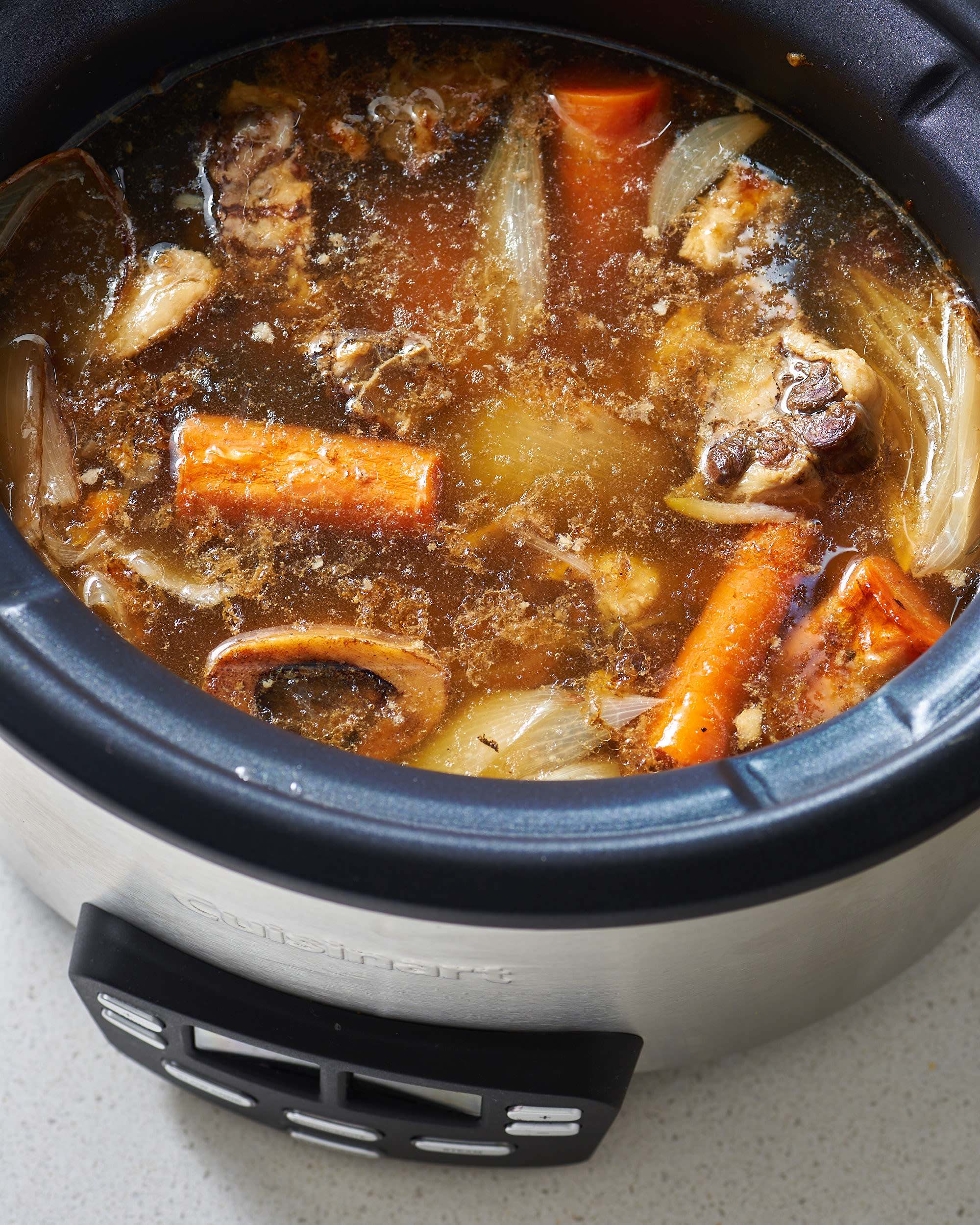 Pork Bone Broth (Made in Your Slow Cooker!) - Pinch and Swirl