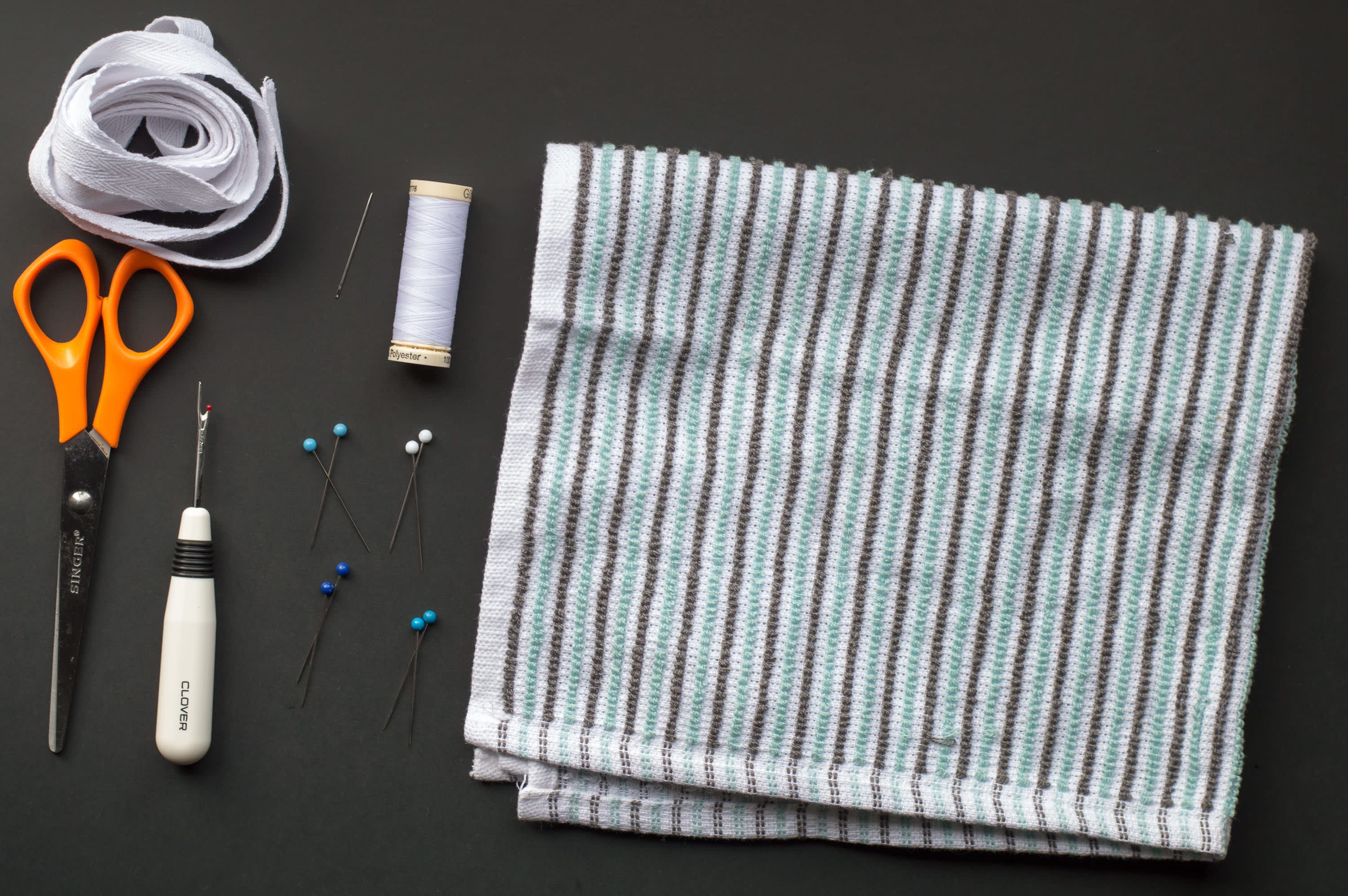 make: restore your sanity in 15 minutes {add loops to towels for