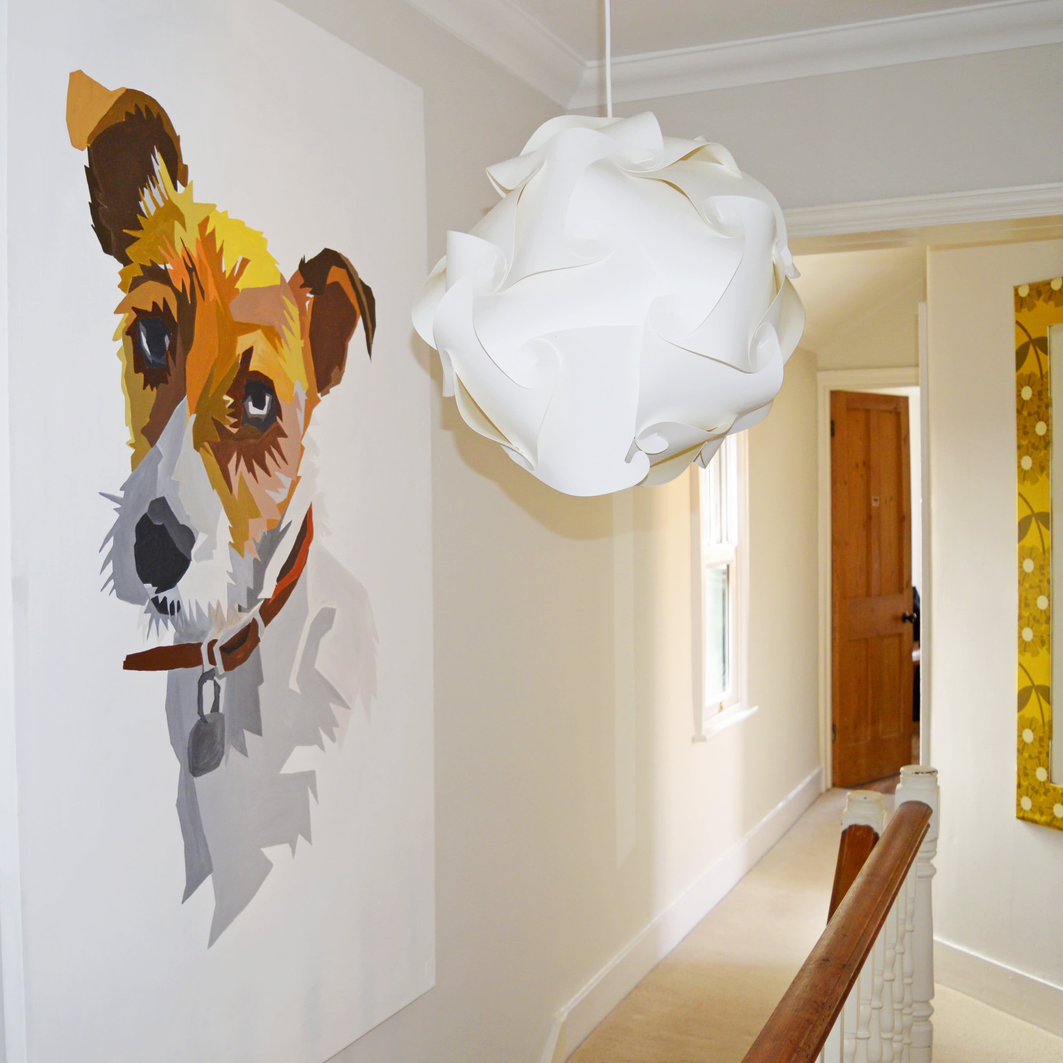 How To Paint The Giant Wall Portrait Your Pet Deserves Apartment Therapy