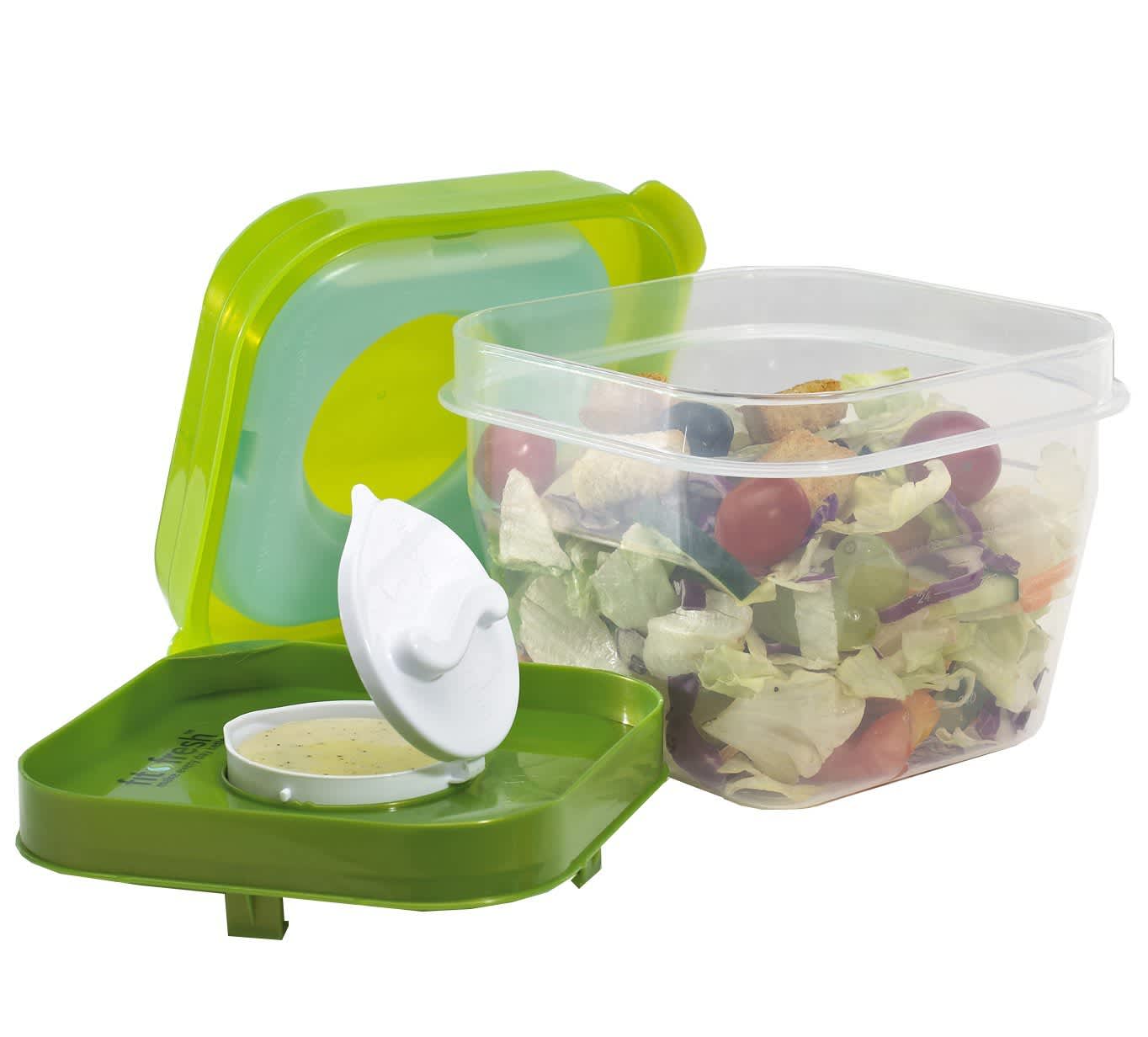 Lunch Box with Dressing Compartment
