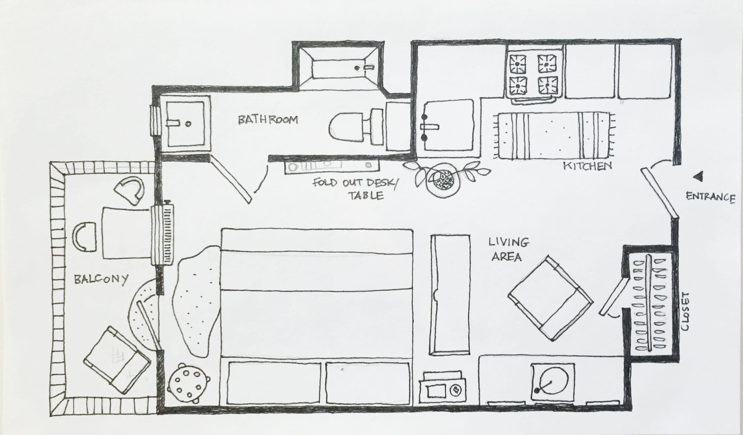 studio apartment layout planner