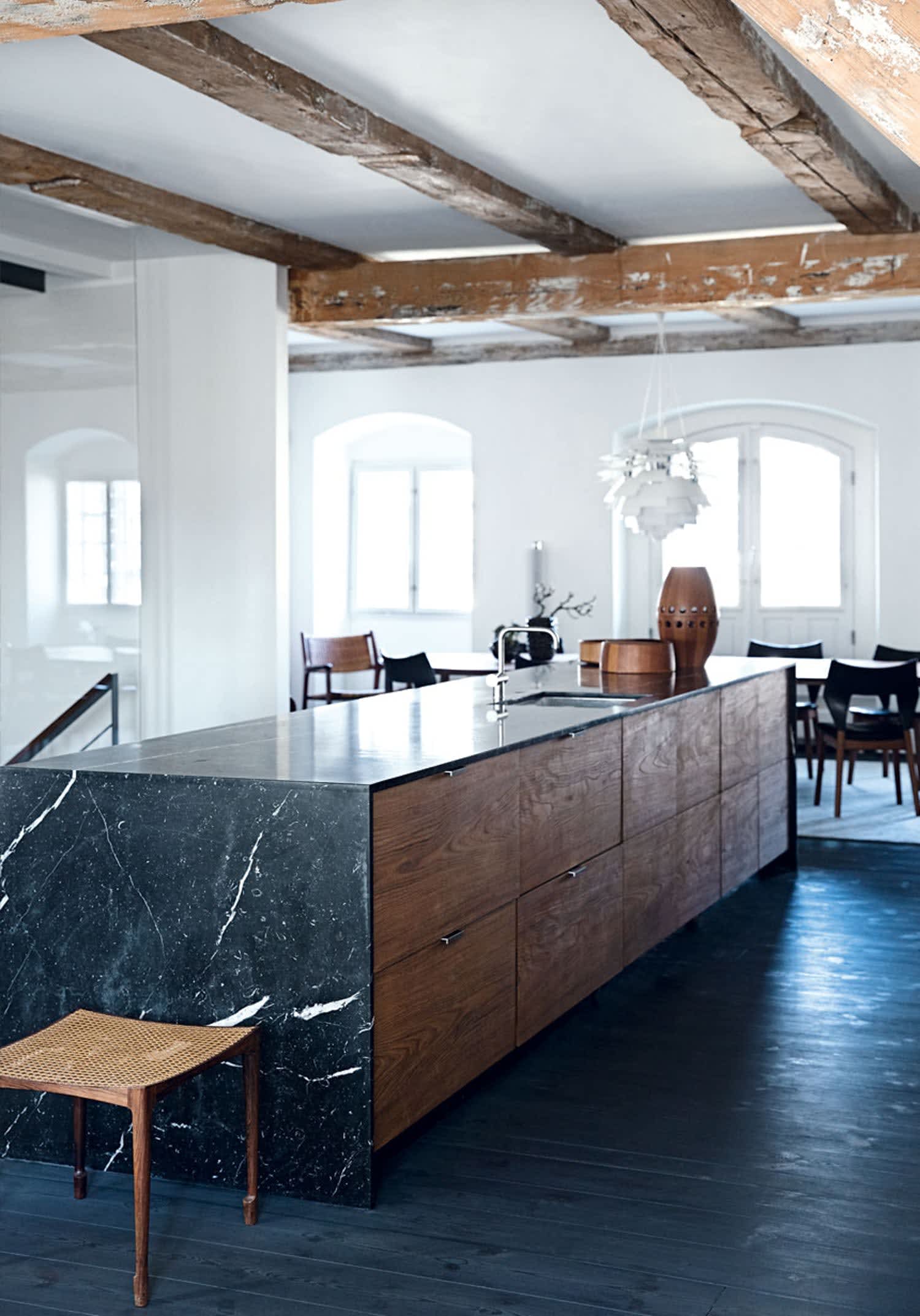 Kitchens With Black Marble Apartment Therapy