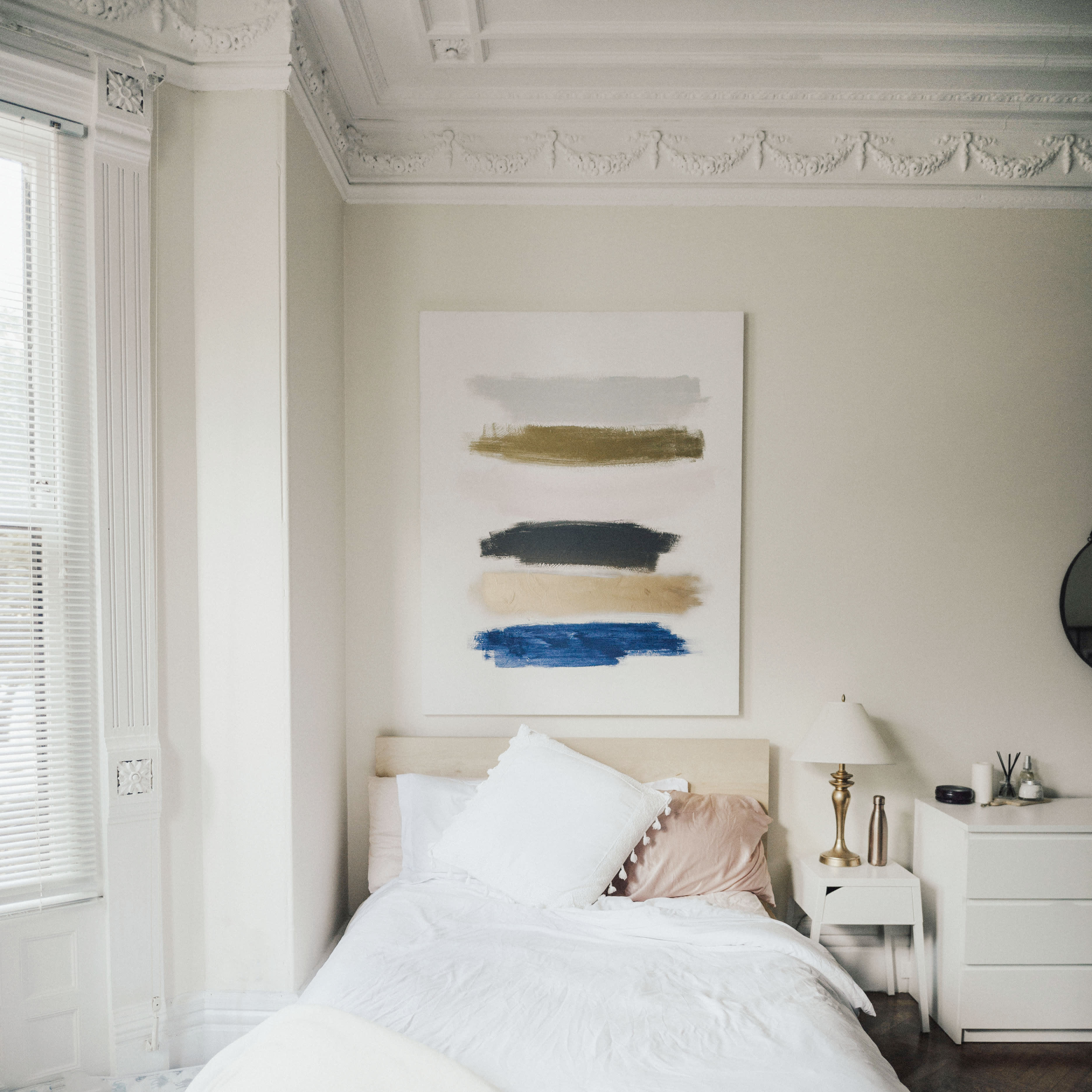 A Small Boston Studio Apartment Has One of the Best DIY Bedroom