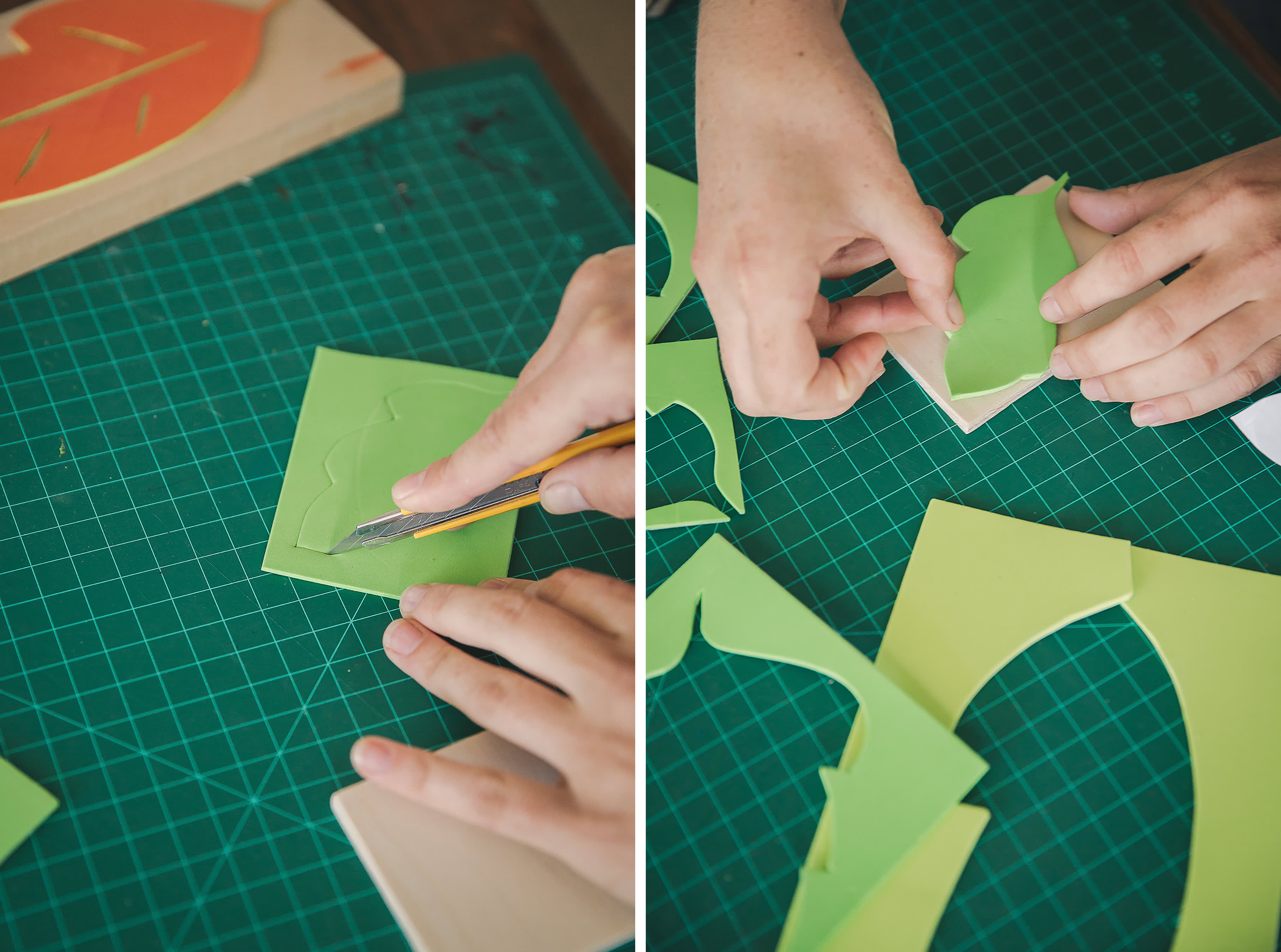 DIY Block Print Napkins Tutorial