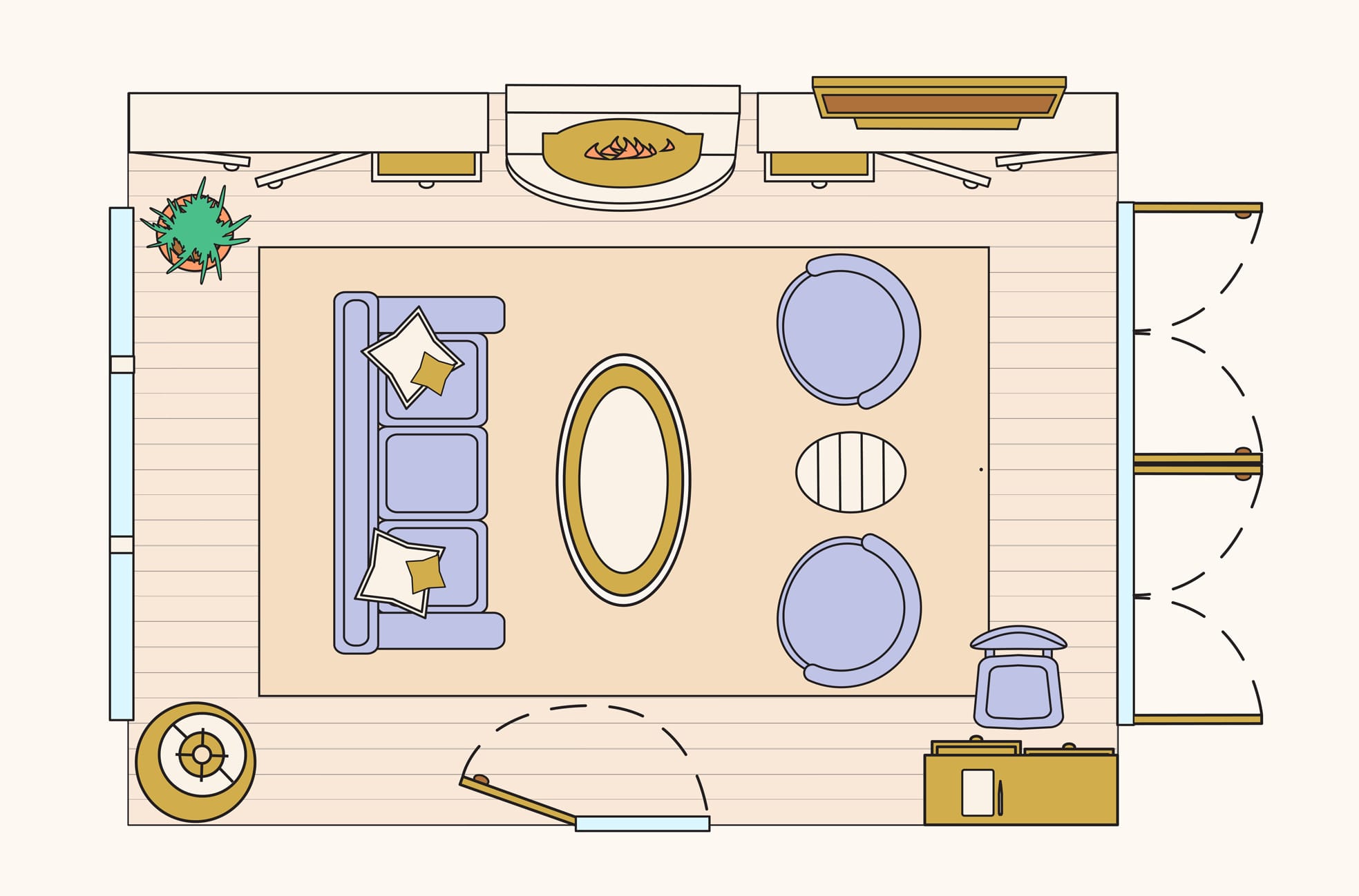 country western bar floor plan