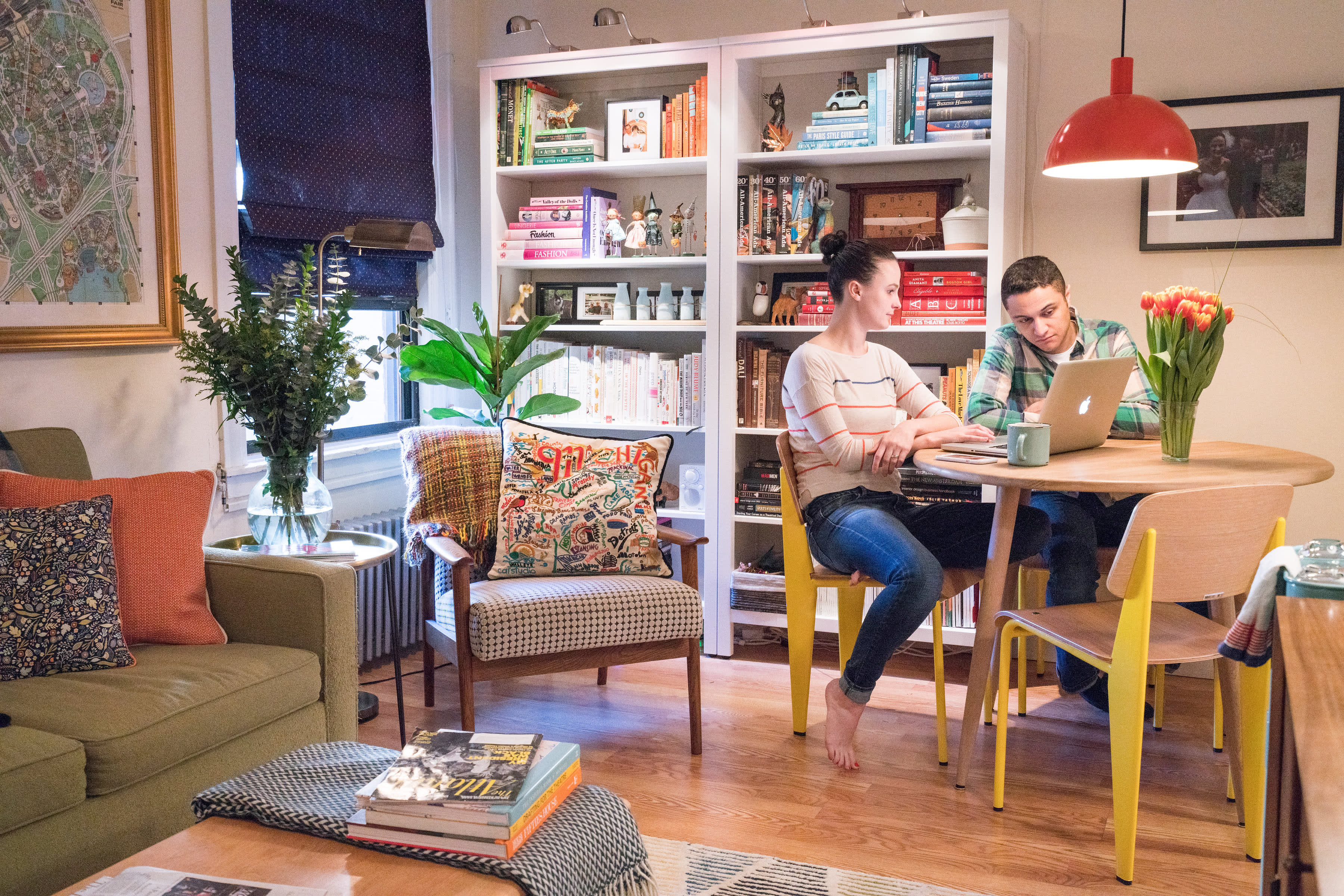 A NYC Couple Live and Work Together in 400 Square Feet | Apartment