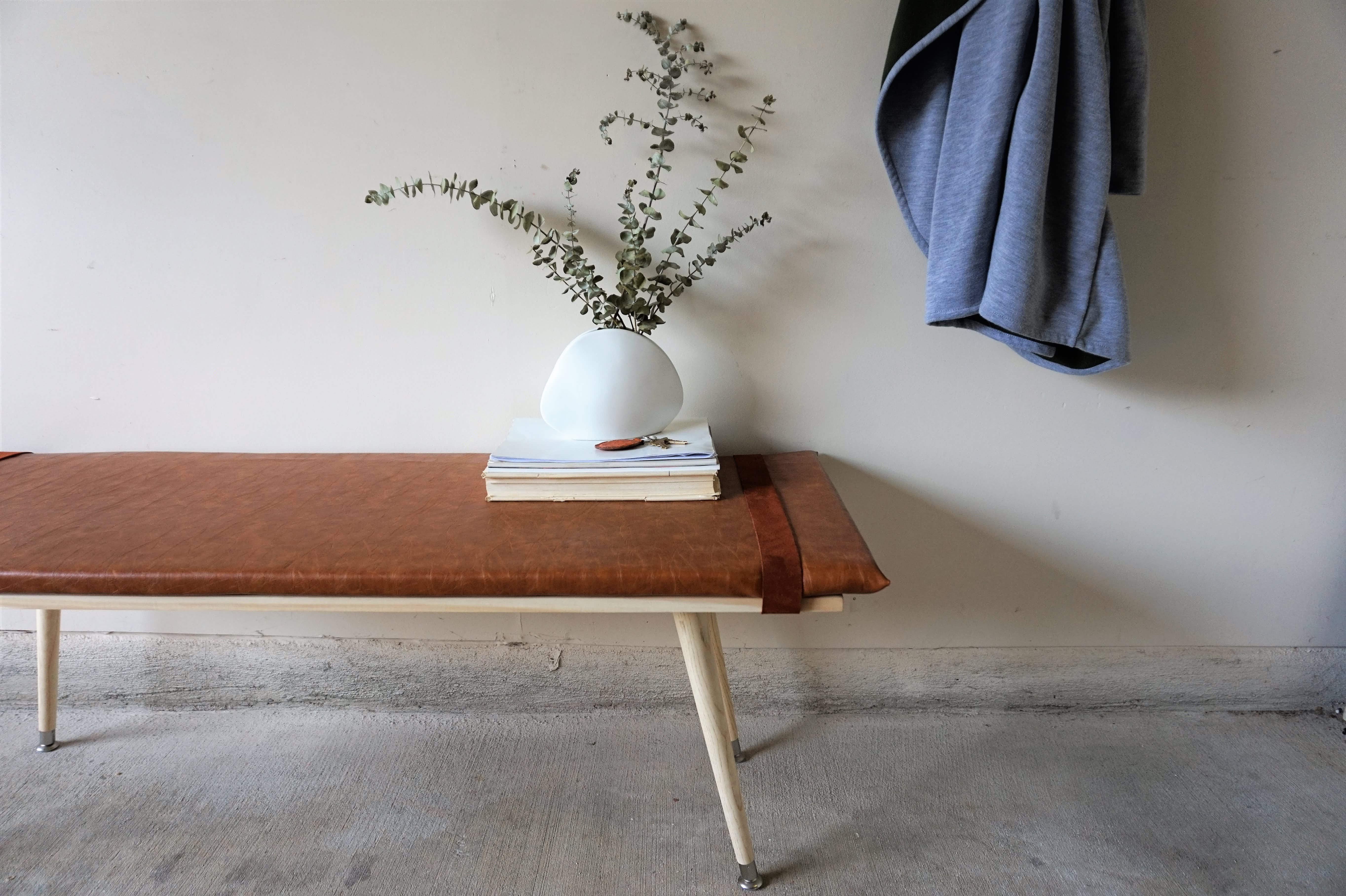 How to Make a Leather Bench with Only One Power Tool