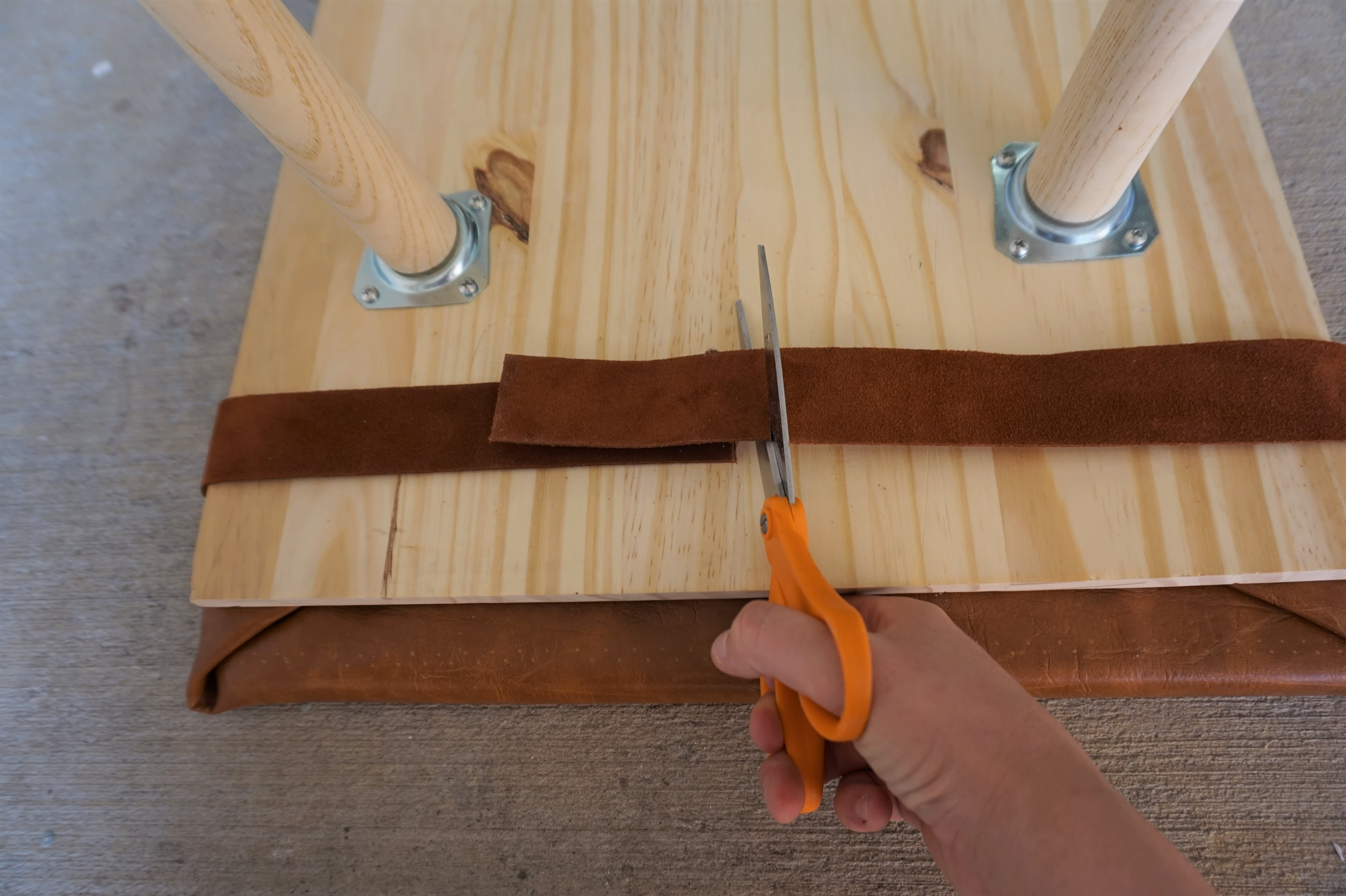 How to Make a Leather Bench with Only One Power Tool