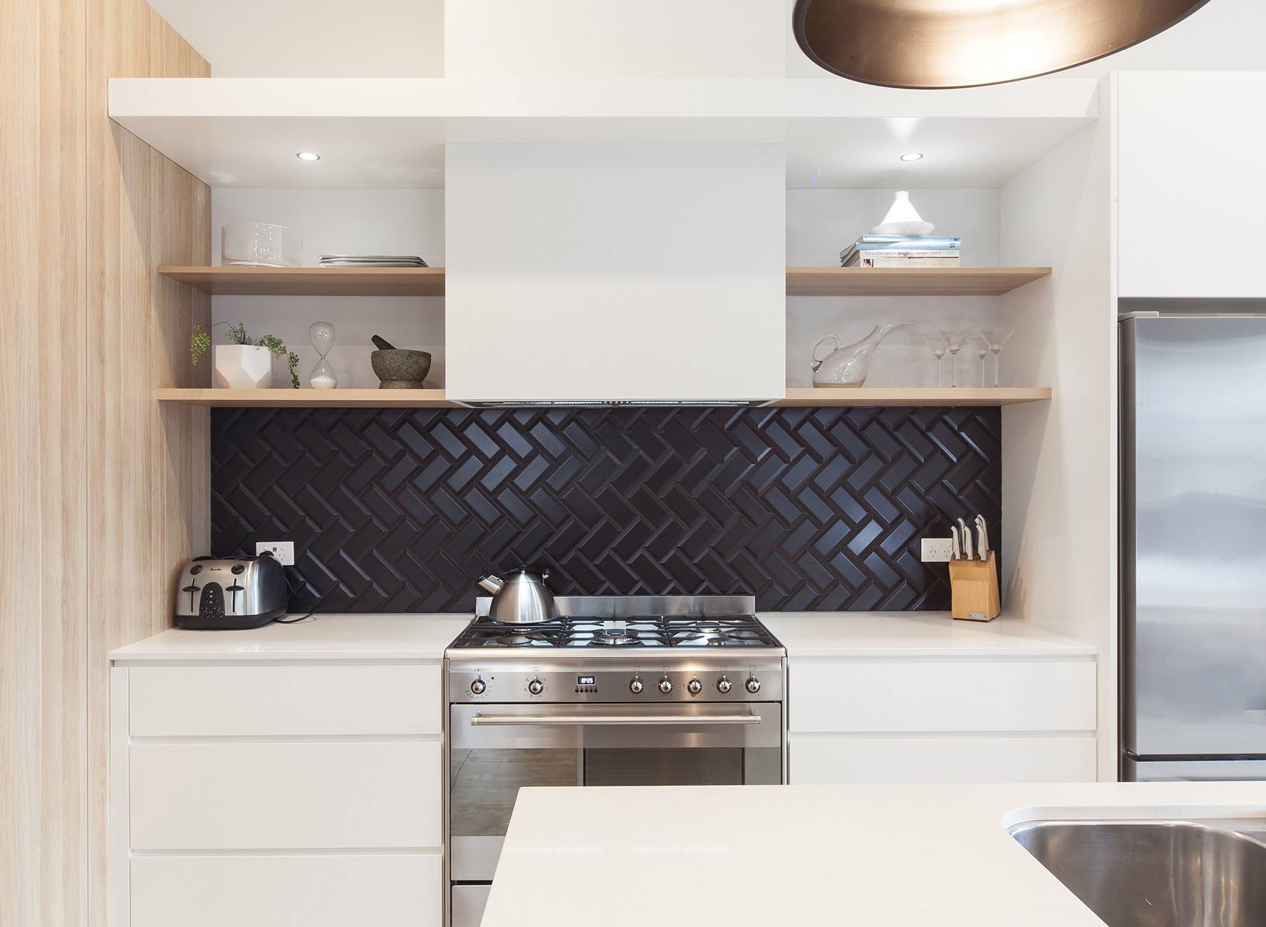 Kitchen Trend We Love: Black Tiles with Black Grout