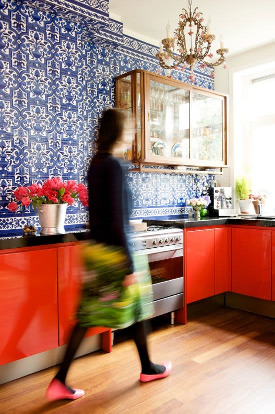 Kitchens With Colorful Cabinetry Apartment Therapy
