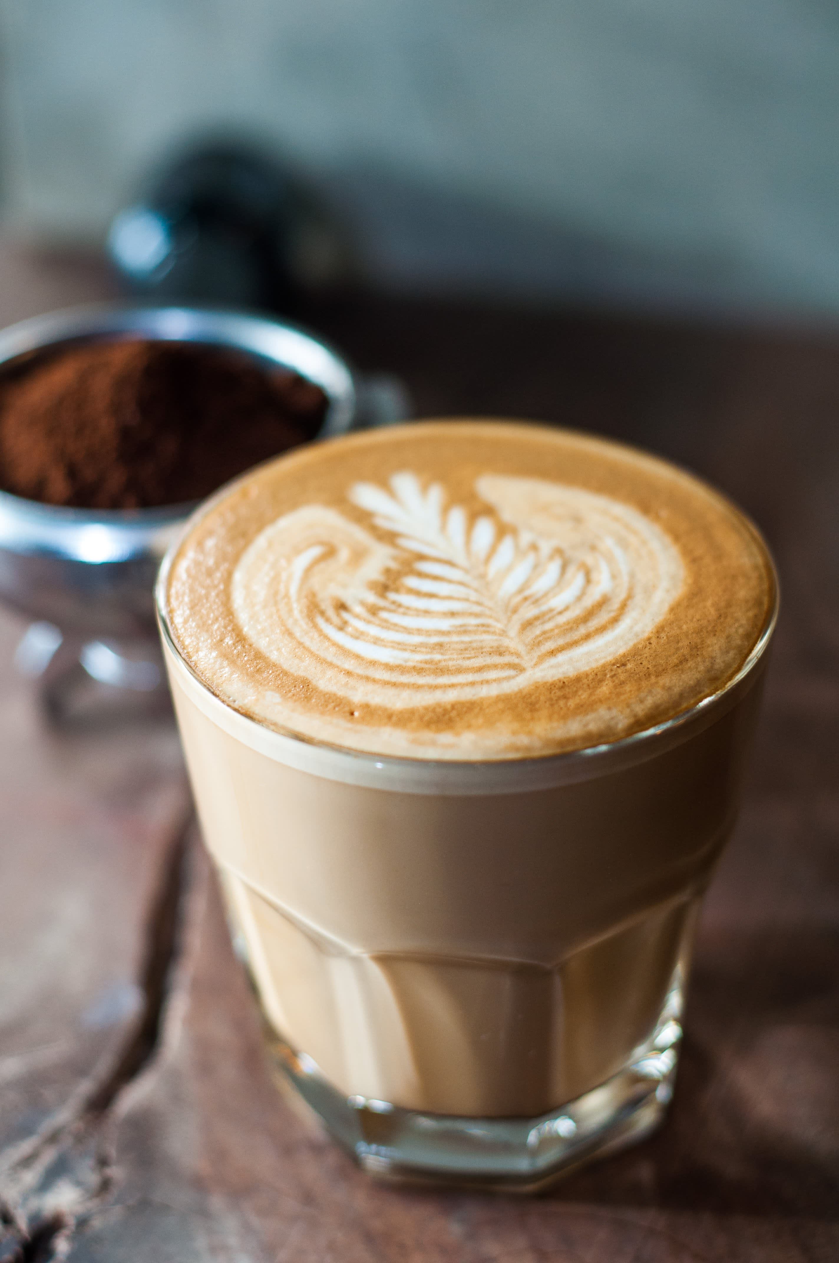 Latte art training with new coffee tools! 