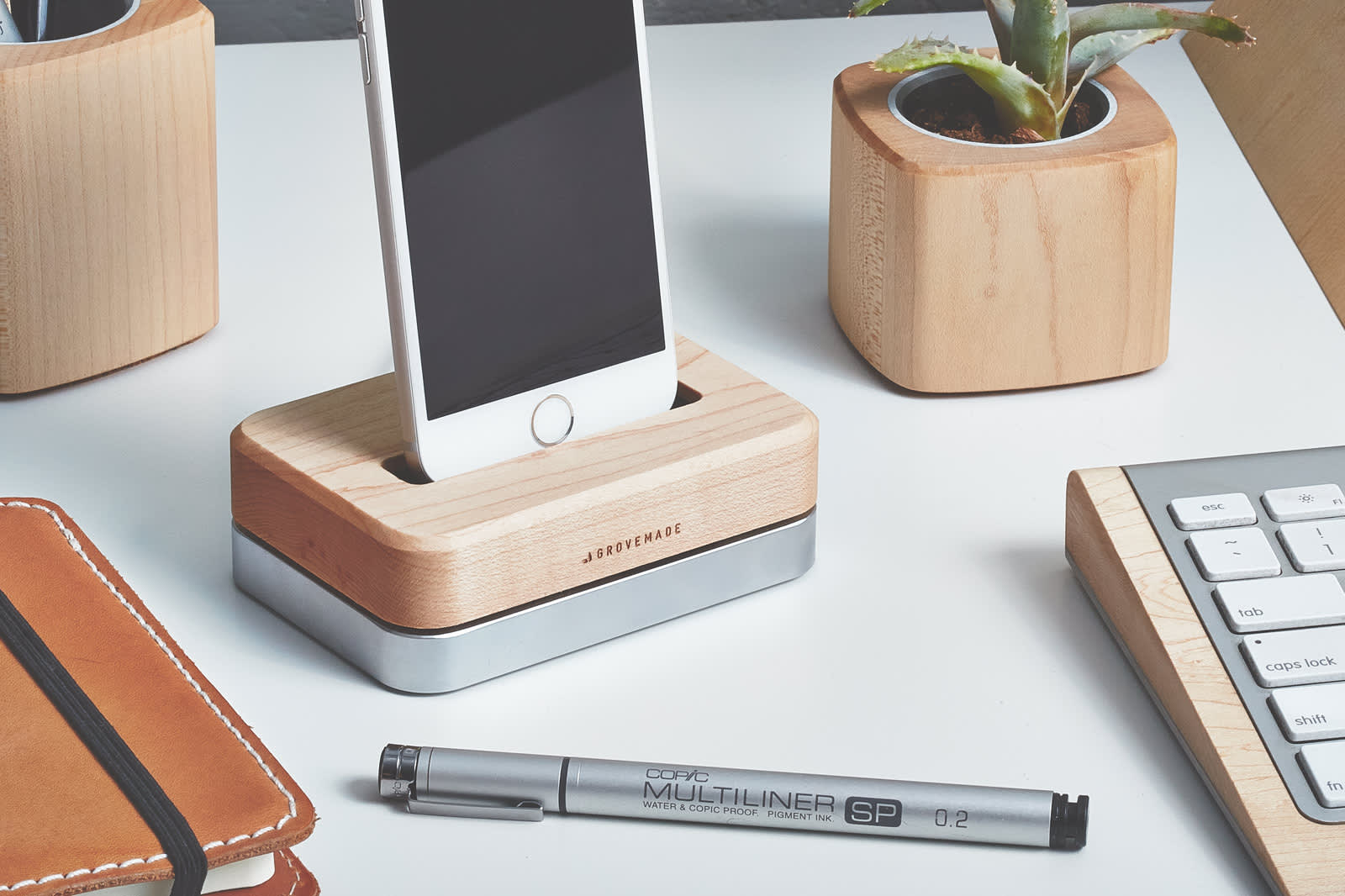 6 in 1 Desk Organizer & Docking Station with Mobile Stand best gift for  corporate and new employs.