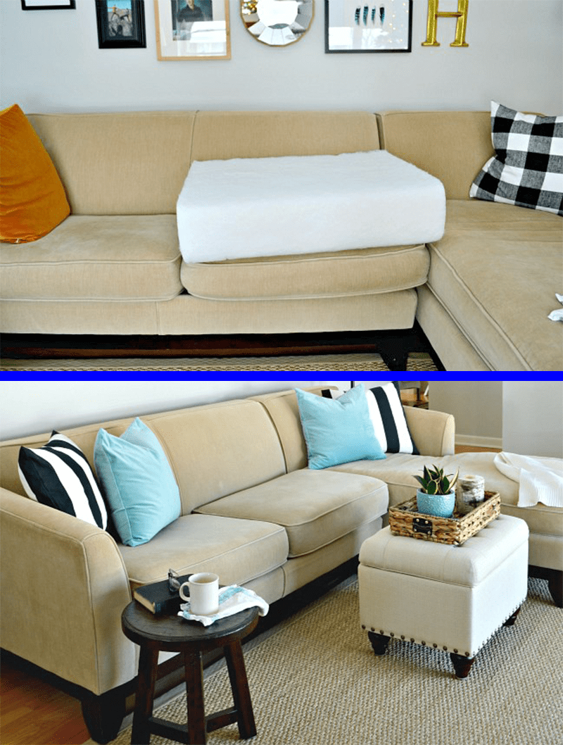 Easy & Inexpensive Saggy Couch Solutions {DIY Couch Makeover} - Love of  Family & Home