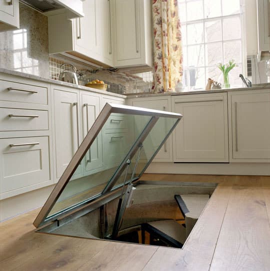 Trapdoor in the Kitchen Floor Spiral Wine Cellars The Kitchn