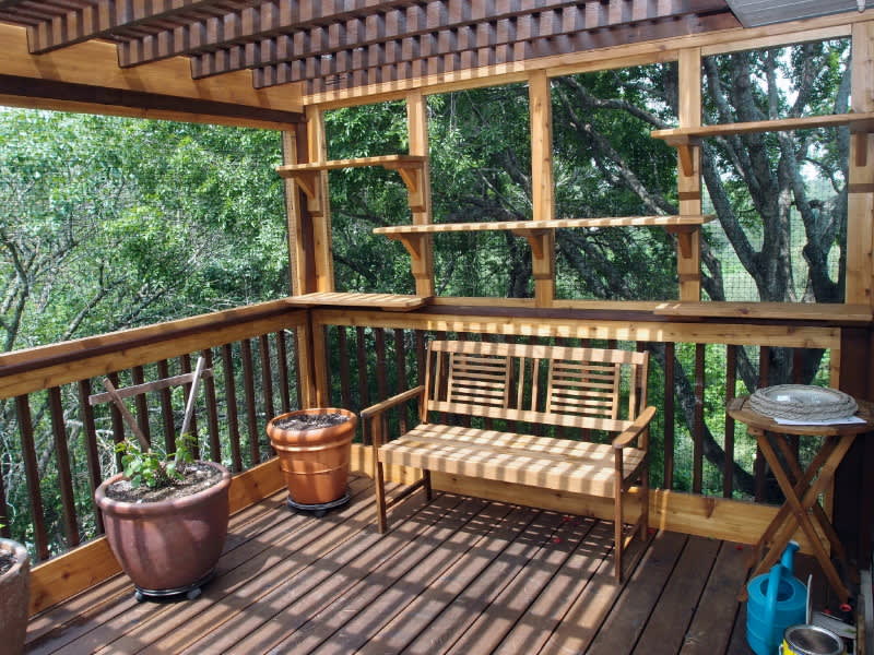 Catio under clearance deck