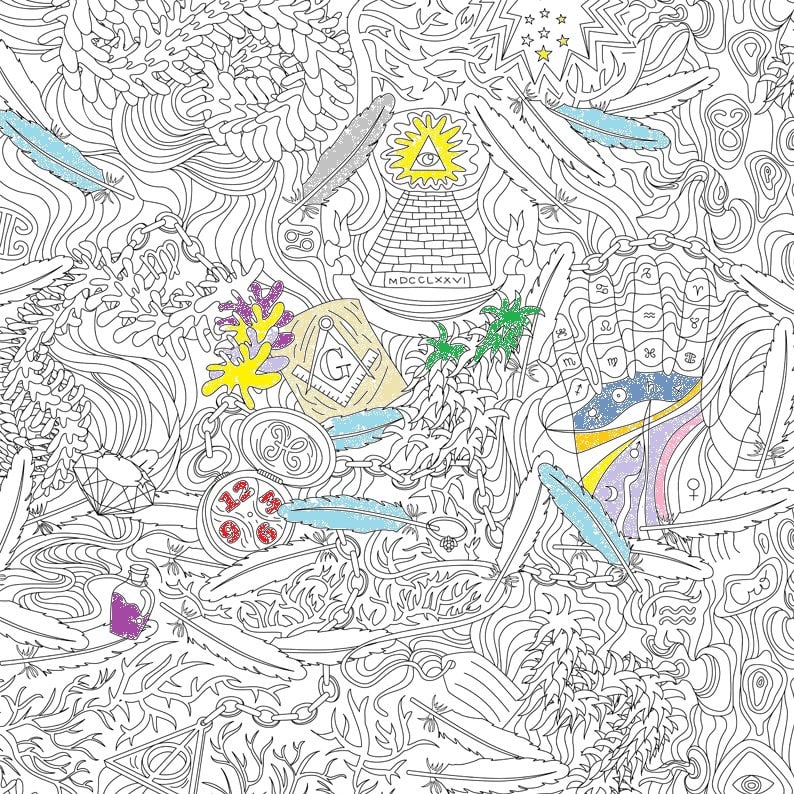 Download 7 Coloring Book Wallpapers Color It In On The Wall Apartment Therapy