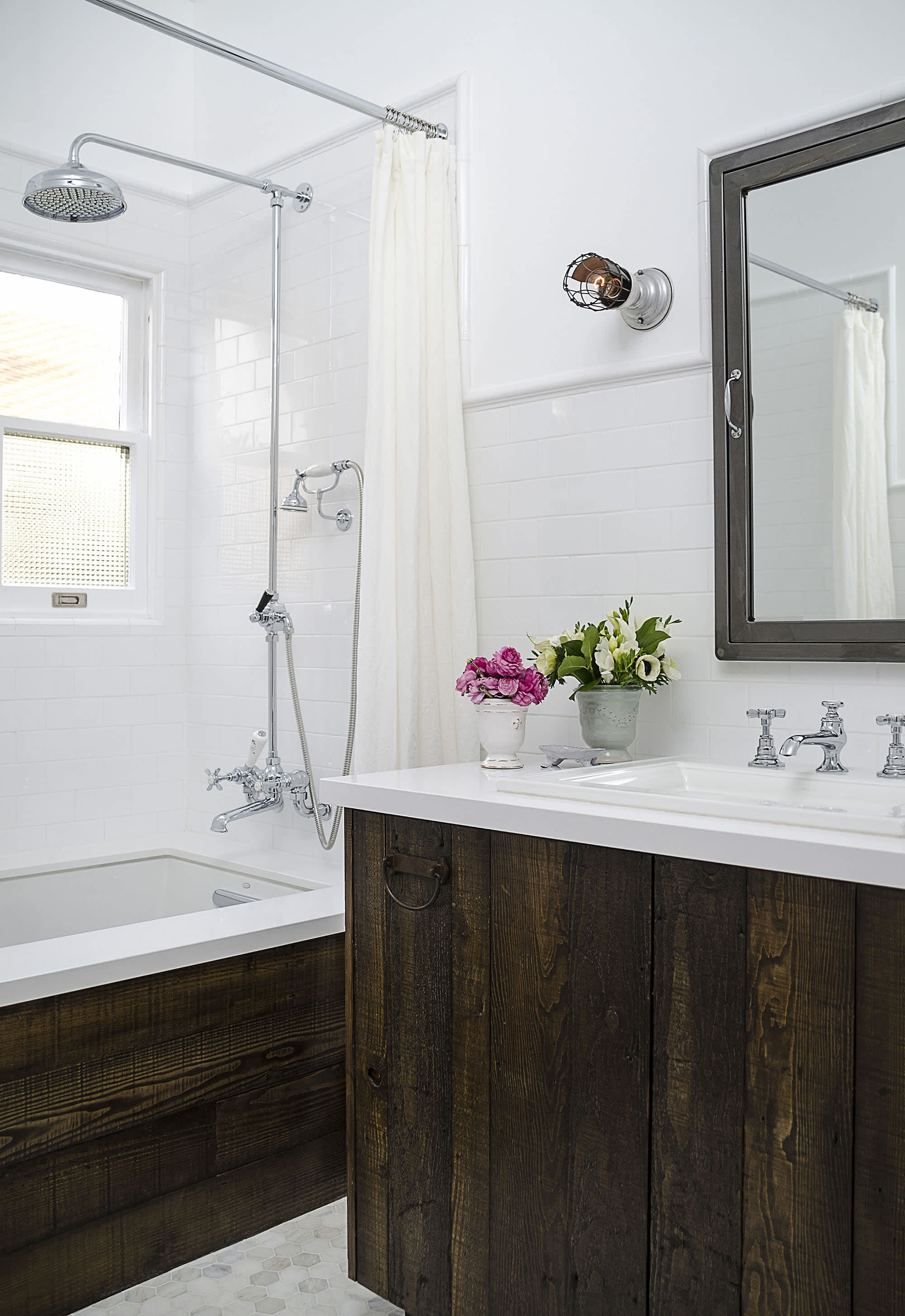 modern bathtub shower combo