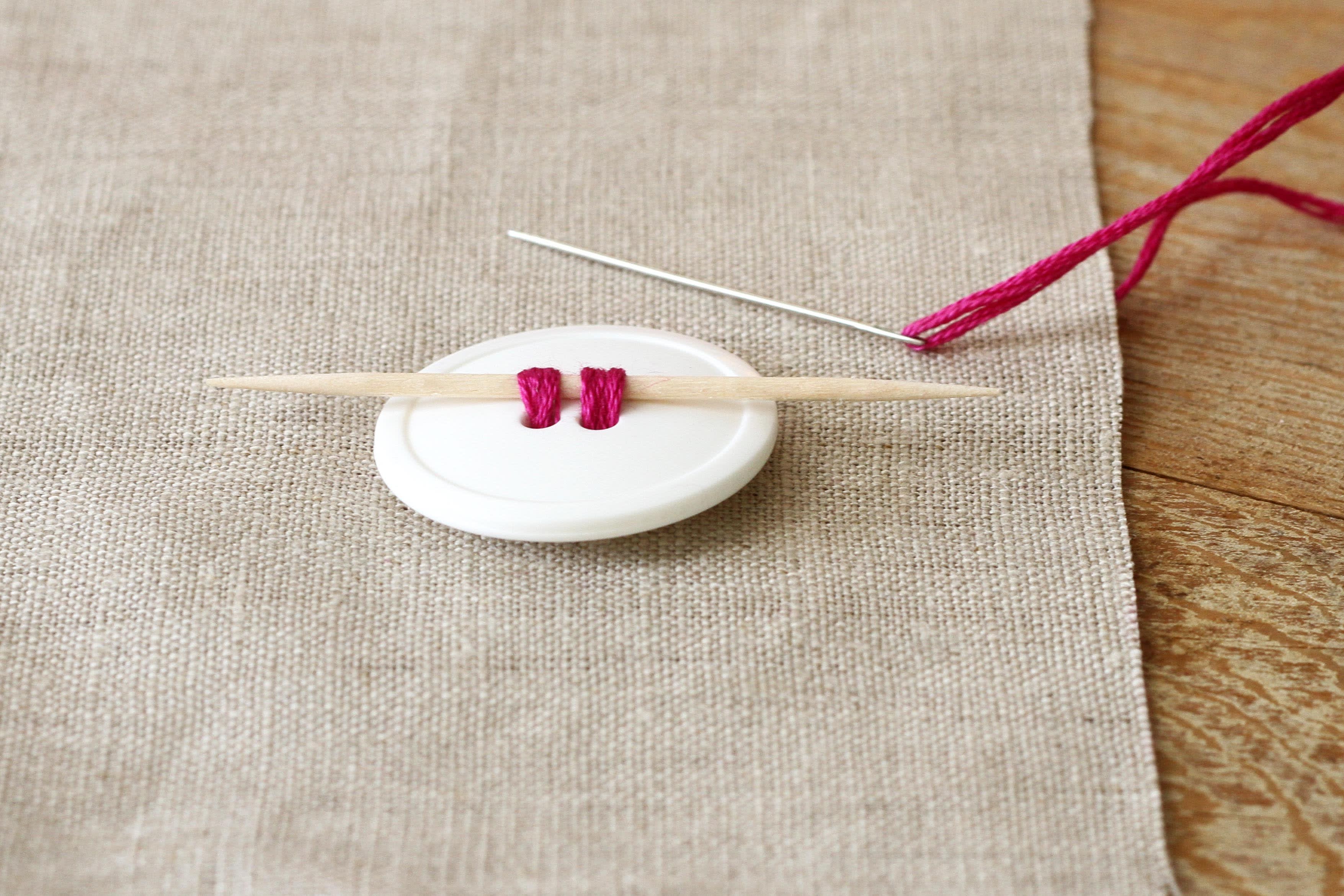 The Best Way To Sew a Button