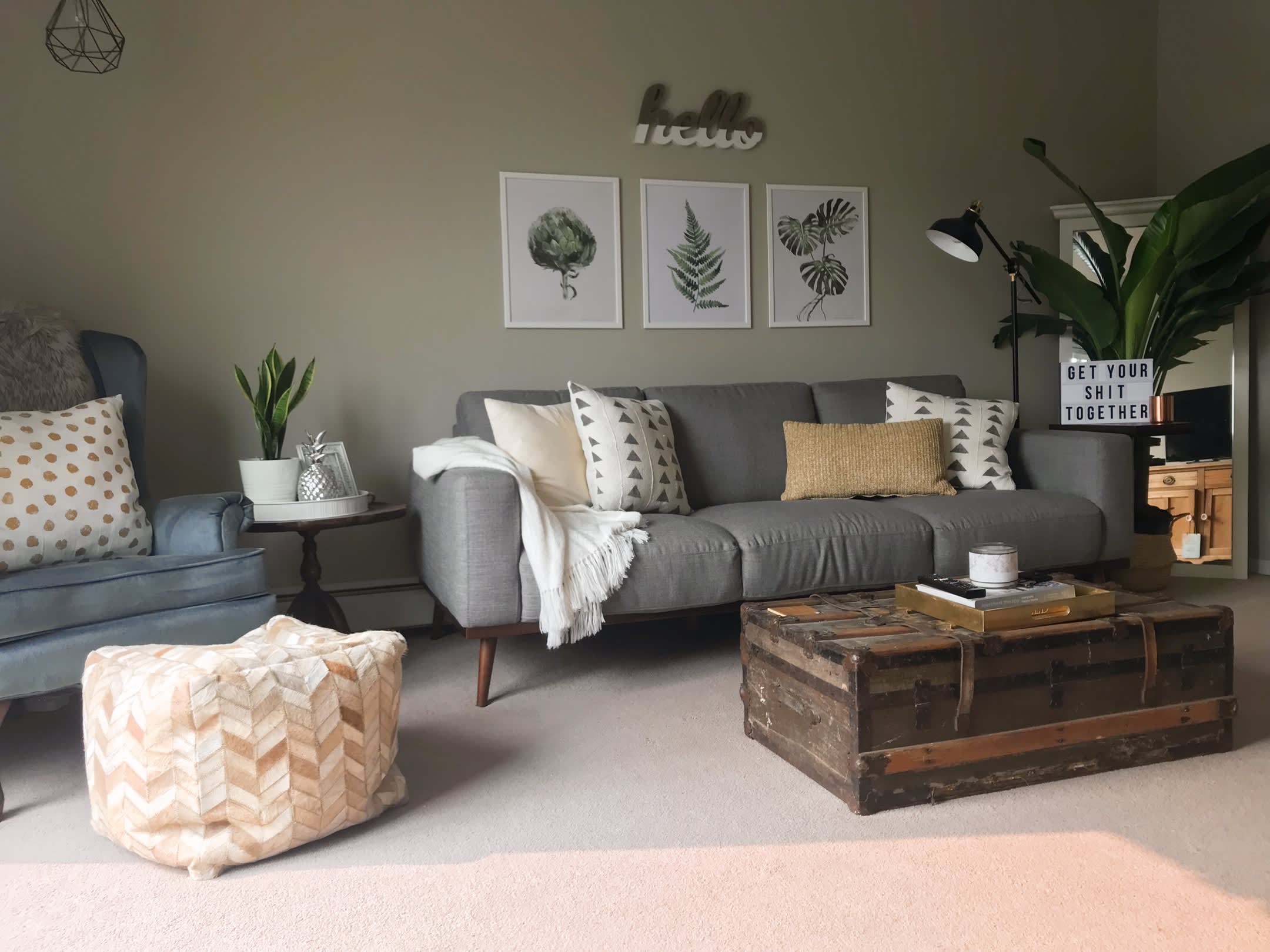 Roommates Fill a Rental With Plants AND Plant Prints