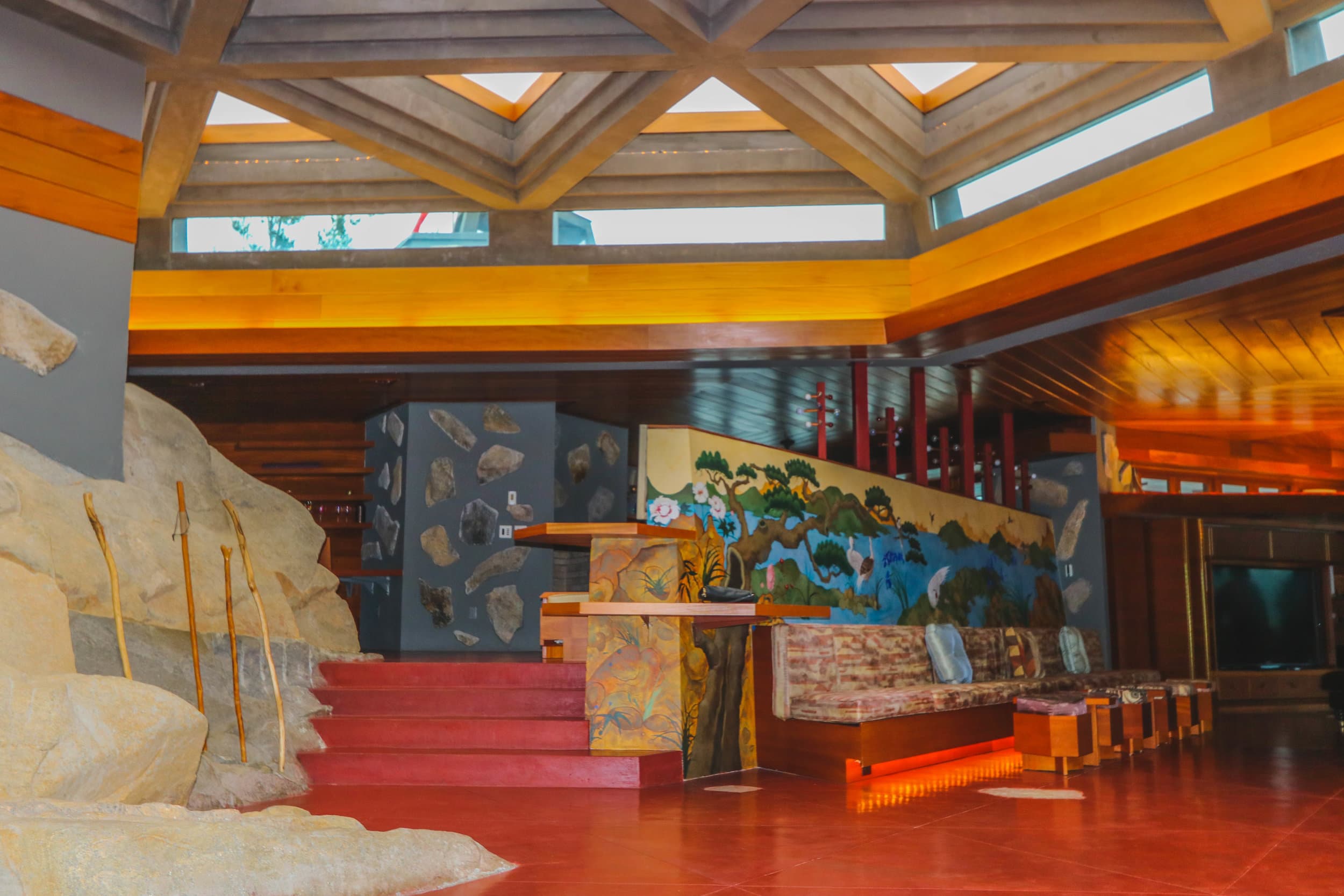 Island House Interior Frank Lloyd Wright Petra Island Massaro House