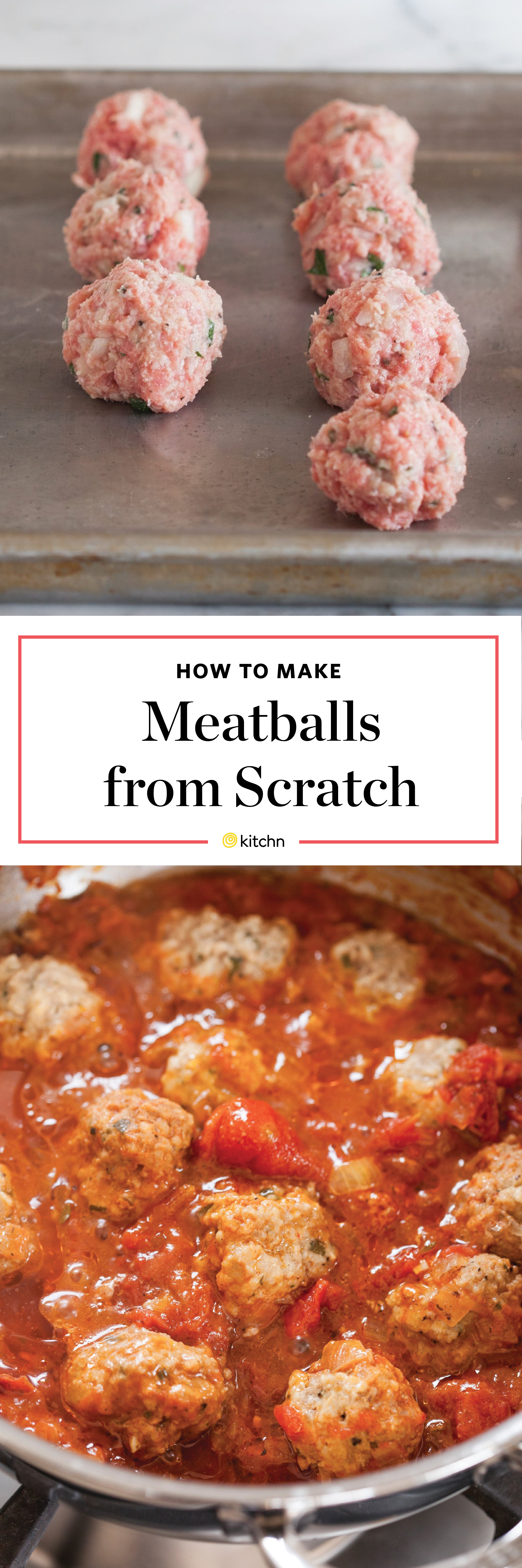 How To Make Meatballs The Easiest Simplest Method Kitchn