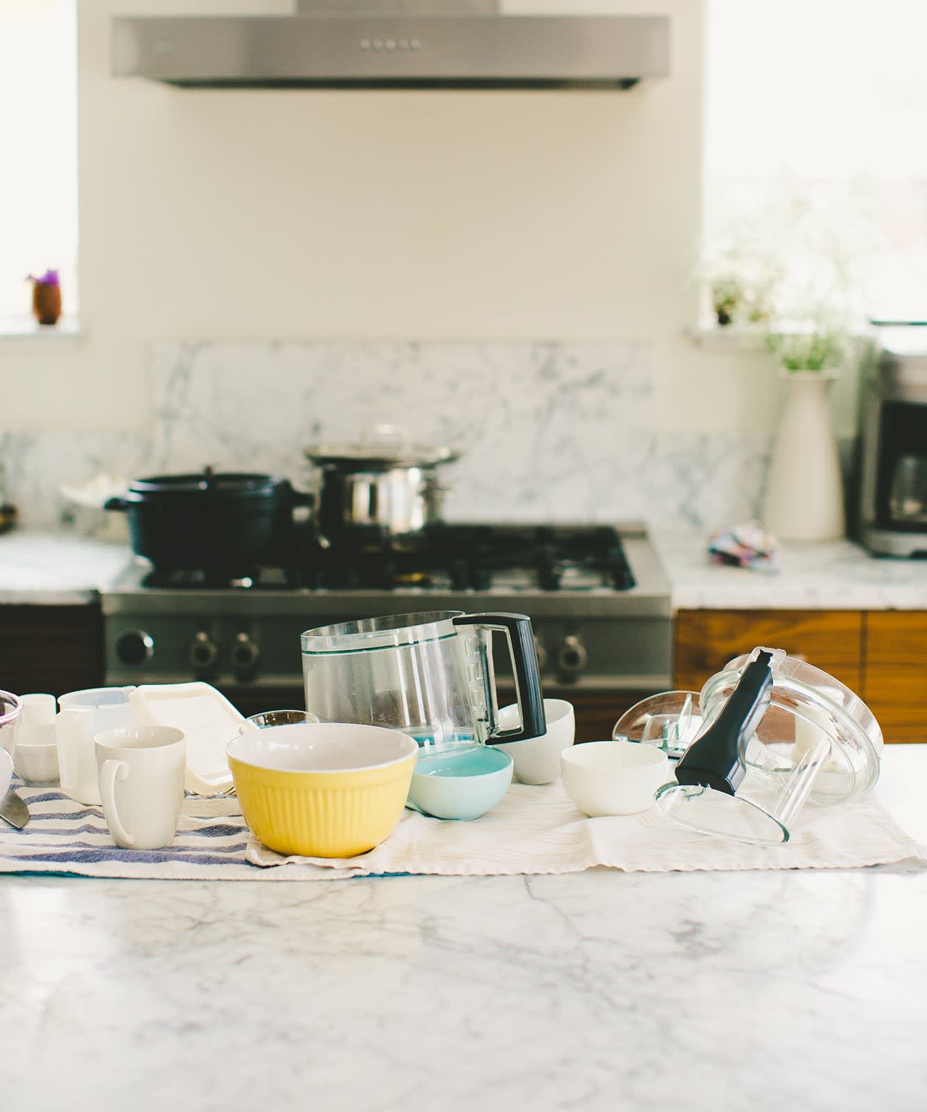 how to organize your stuff with roomates in kitchen