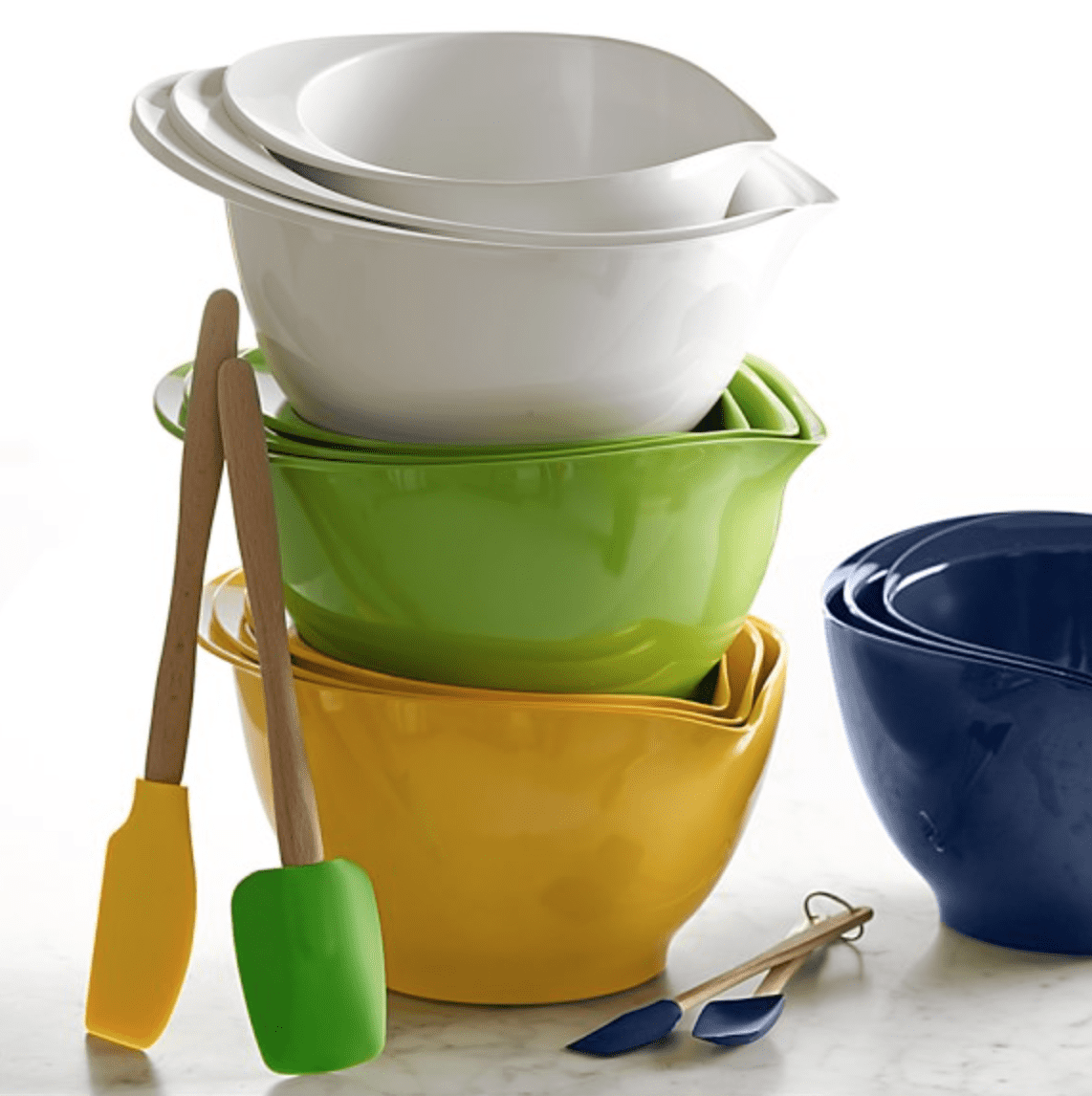 OXO Plastic Good Grips 3-Piece Mixing Bowl Set - Assorted Colors,  Blue/Green/Yellow