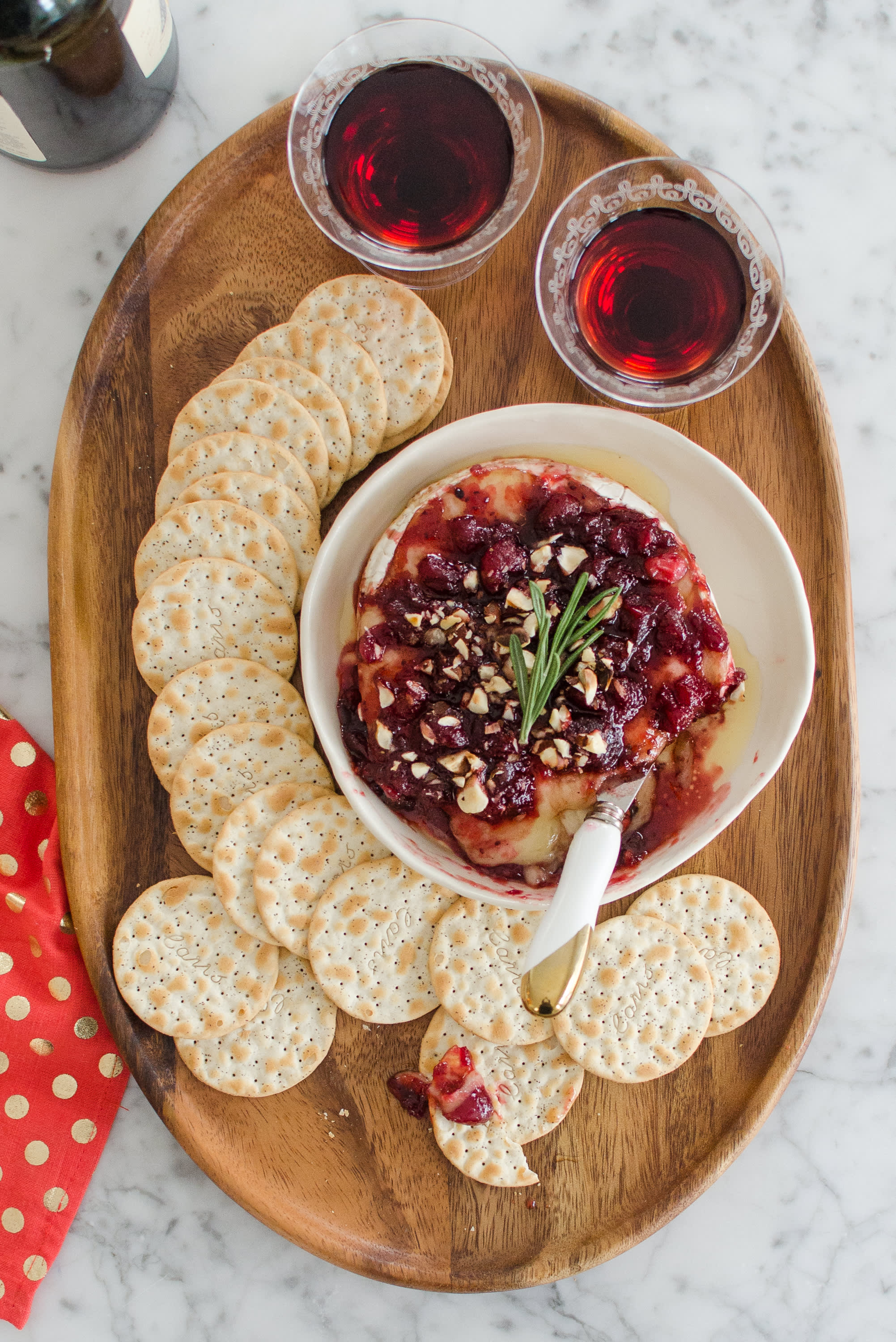 Baked Brie with Cranberry Sauce - Downshiftology