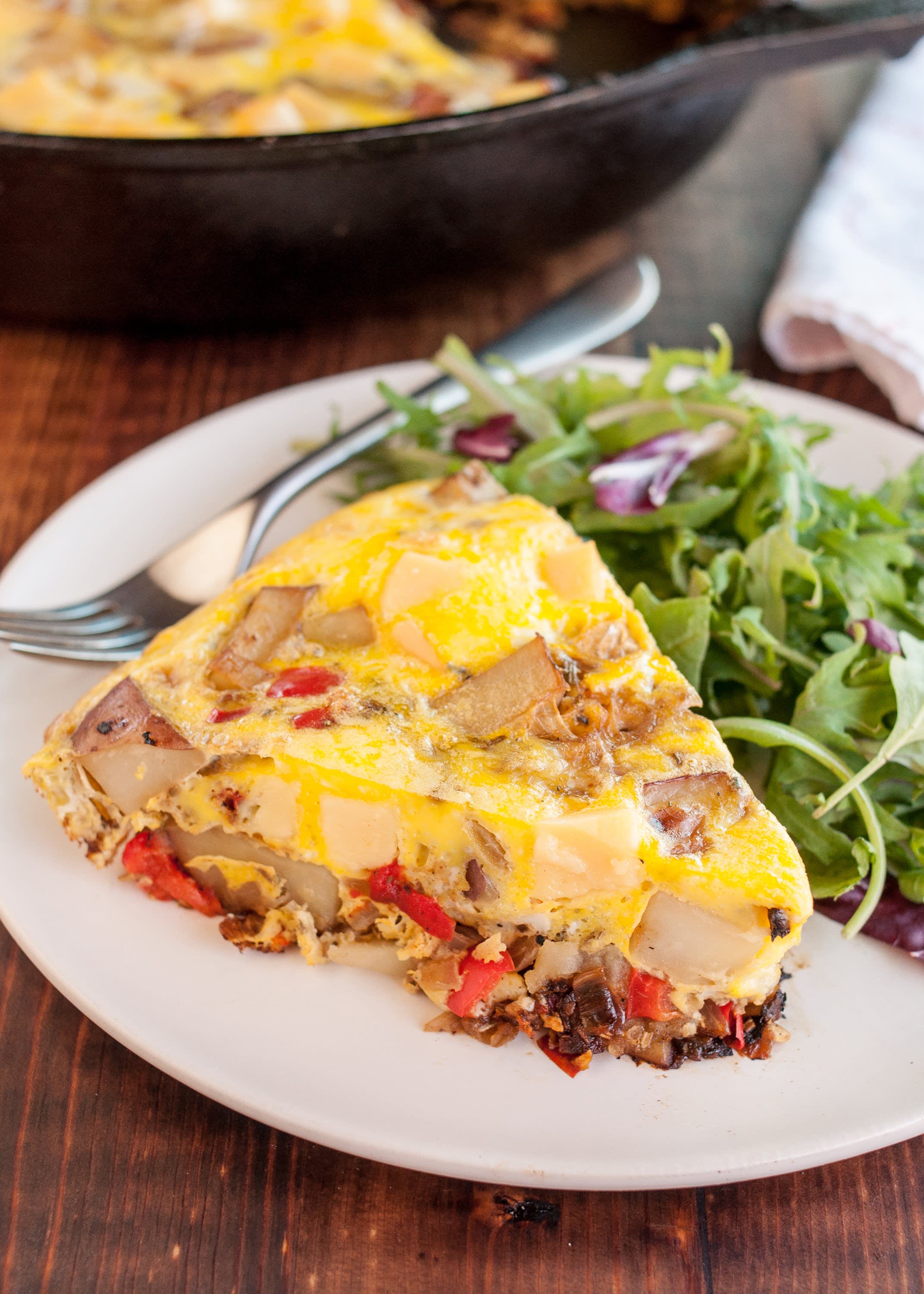 Potato & Gruyère Frittata with Watercress Salad - The Original Dish