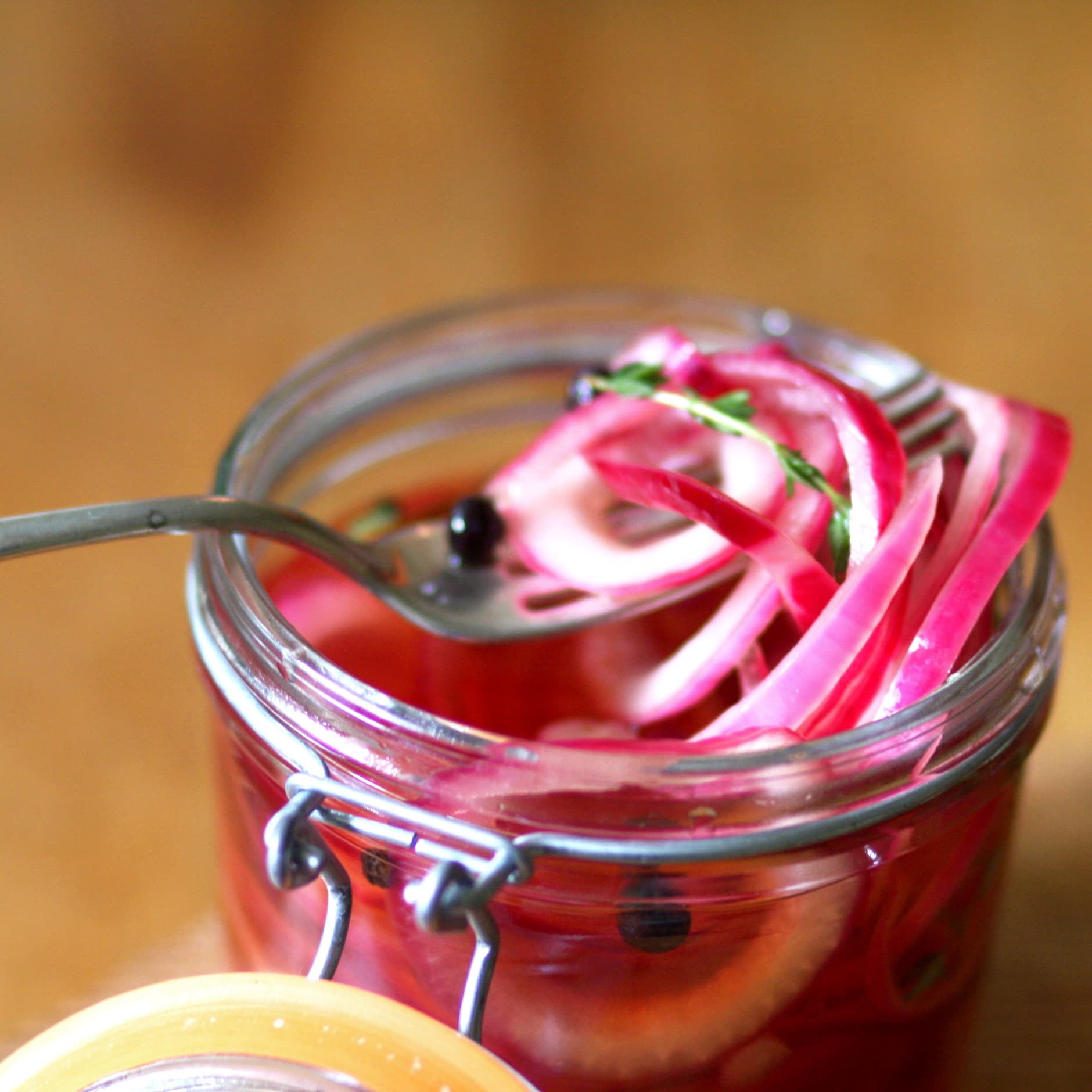 Small Batch Pickled Red Onions - Lemon Thyme and Ginger