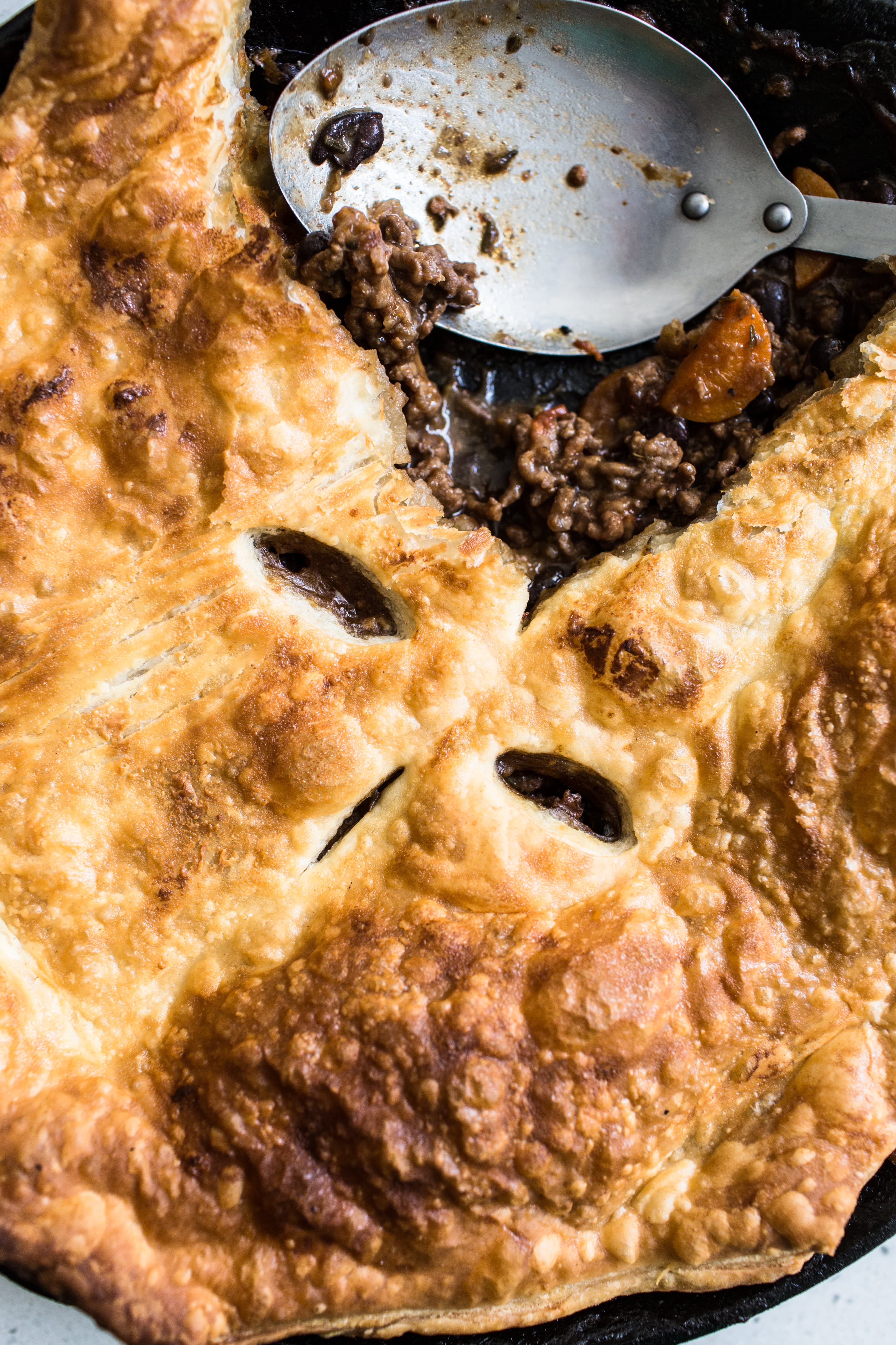 Beef Skillet Pie