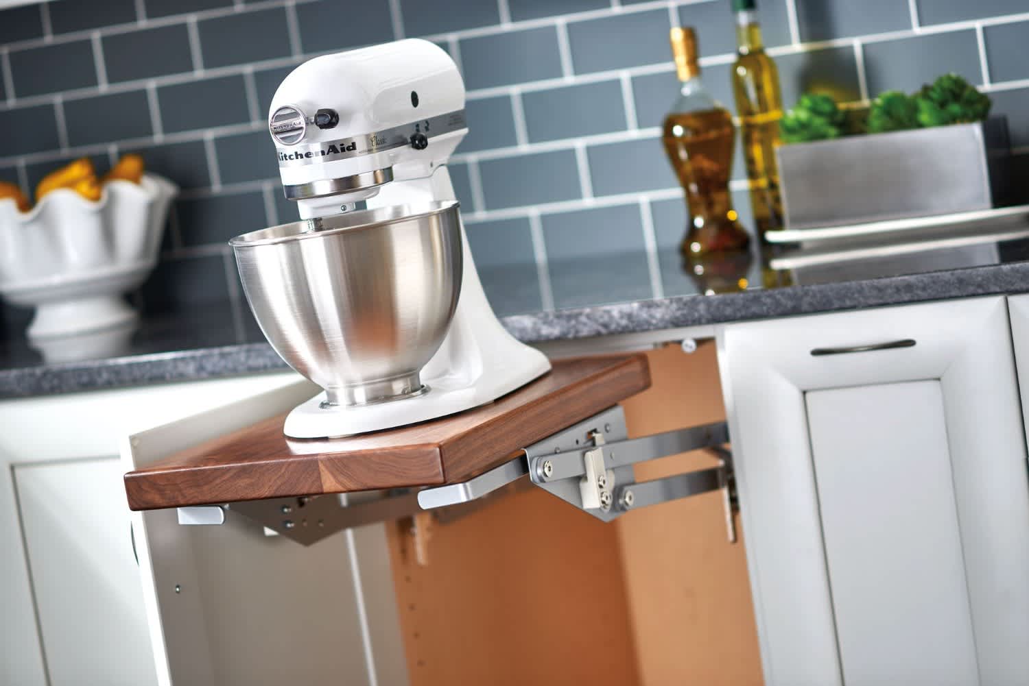 Solution for sliding your heavy Kitchenaid mixer