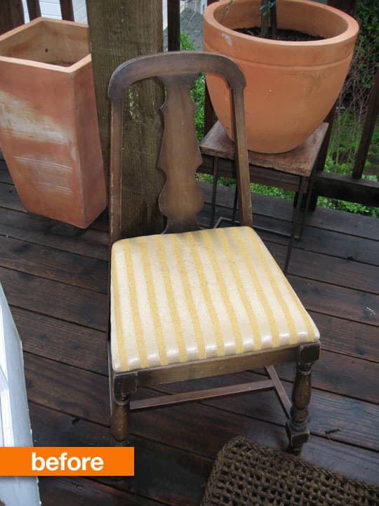 Before & After + How To Tufted Dining Chair Seat Cushion Apartment