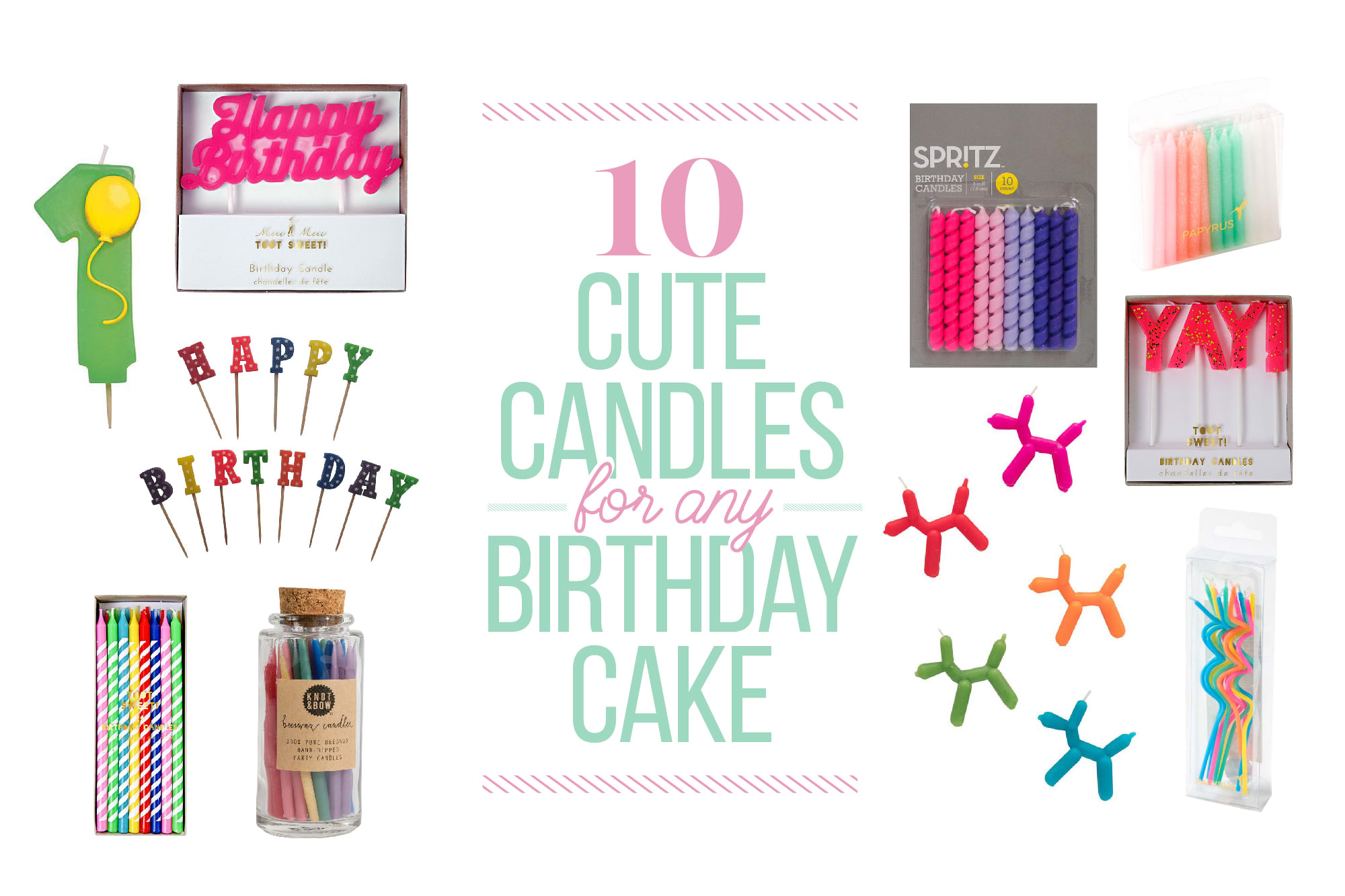 10 Cute Candles for Any Birthday Cake The Kitchn