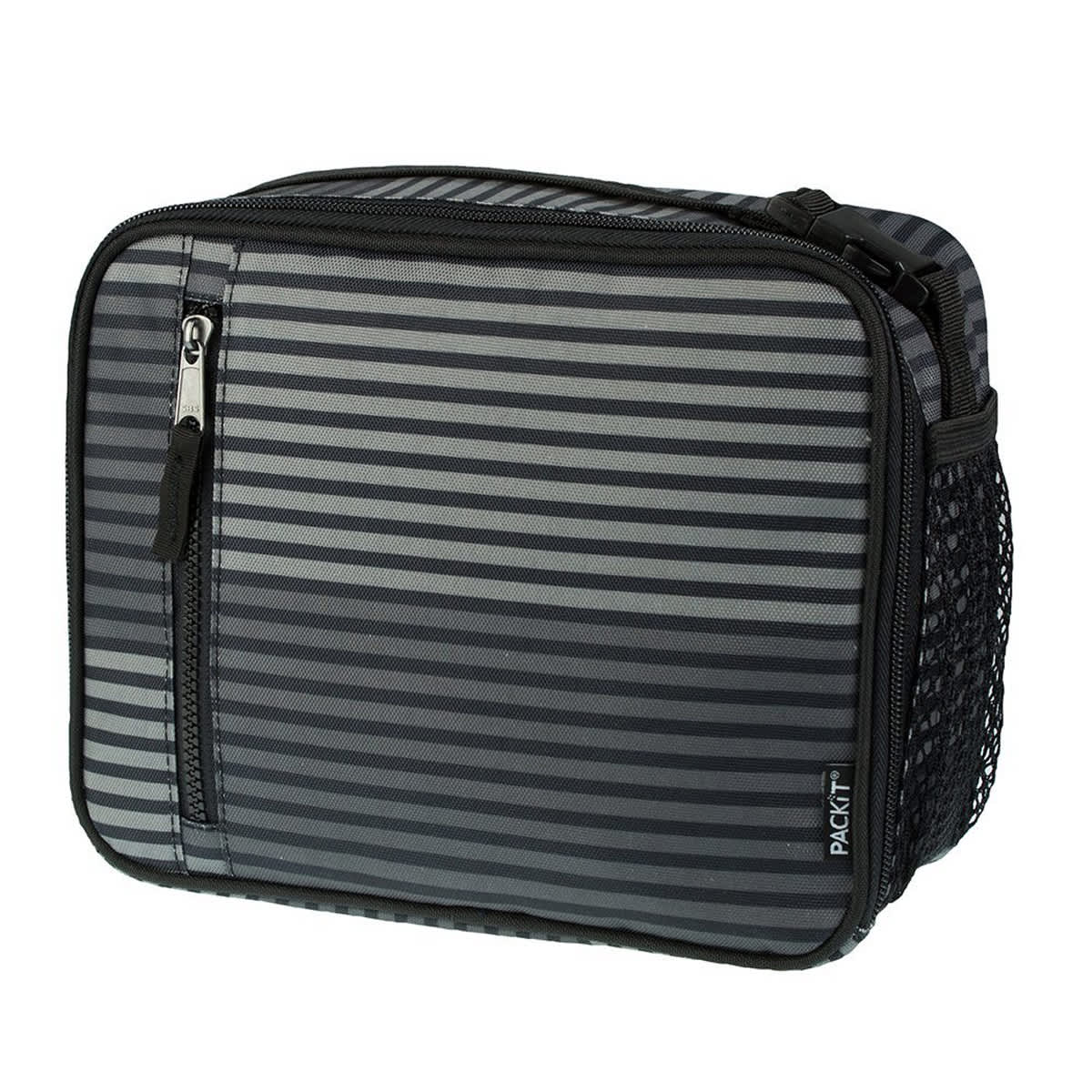 Black Preppy Diamond Classic Lunch Box For Teens