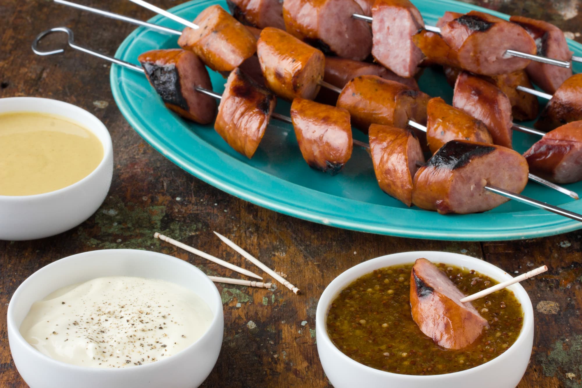 Racing Sausages Kebabs Recipe