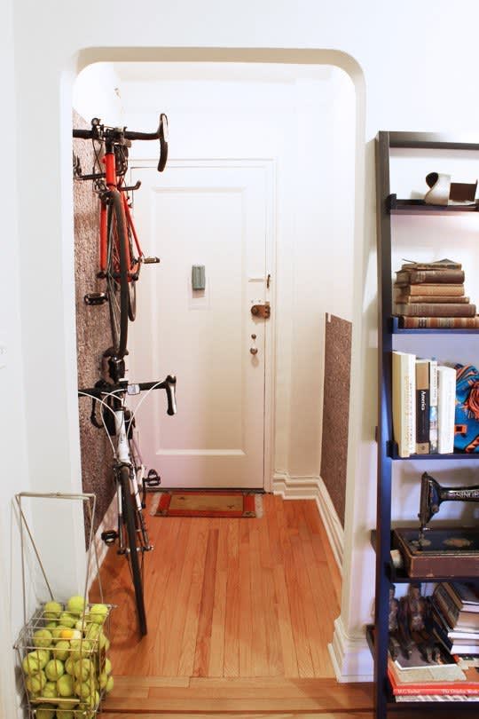 View of Brilliant Bike Storage | Apartment Therapy