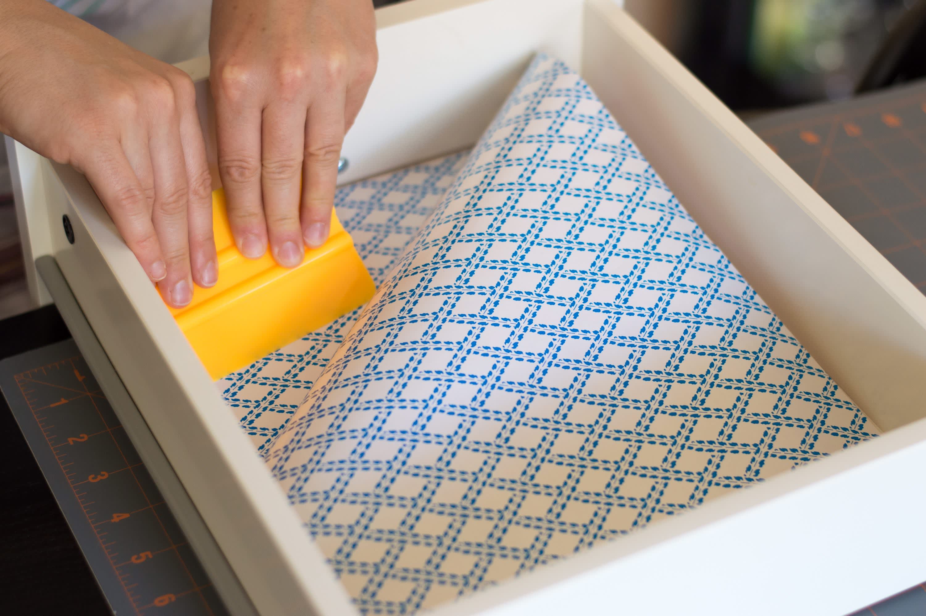 The Best Way to Line Drawers & Shelves with Pretty Paper - The